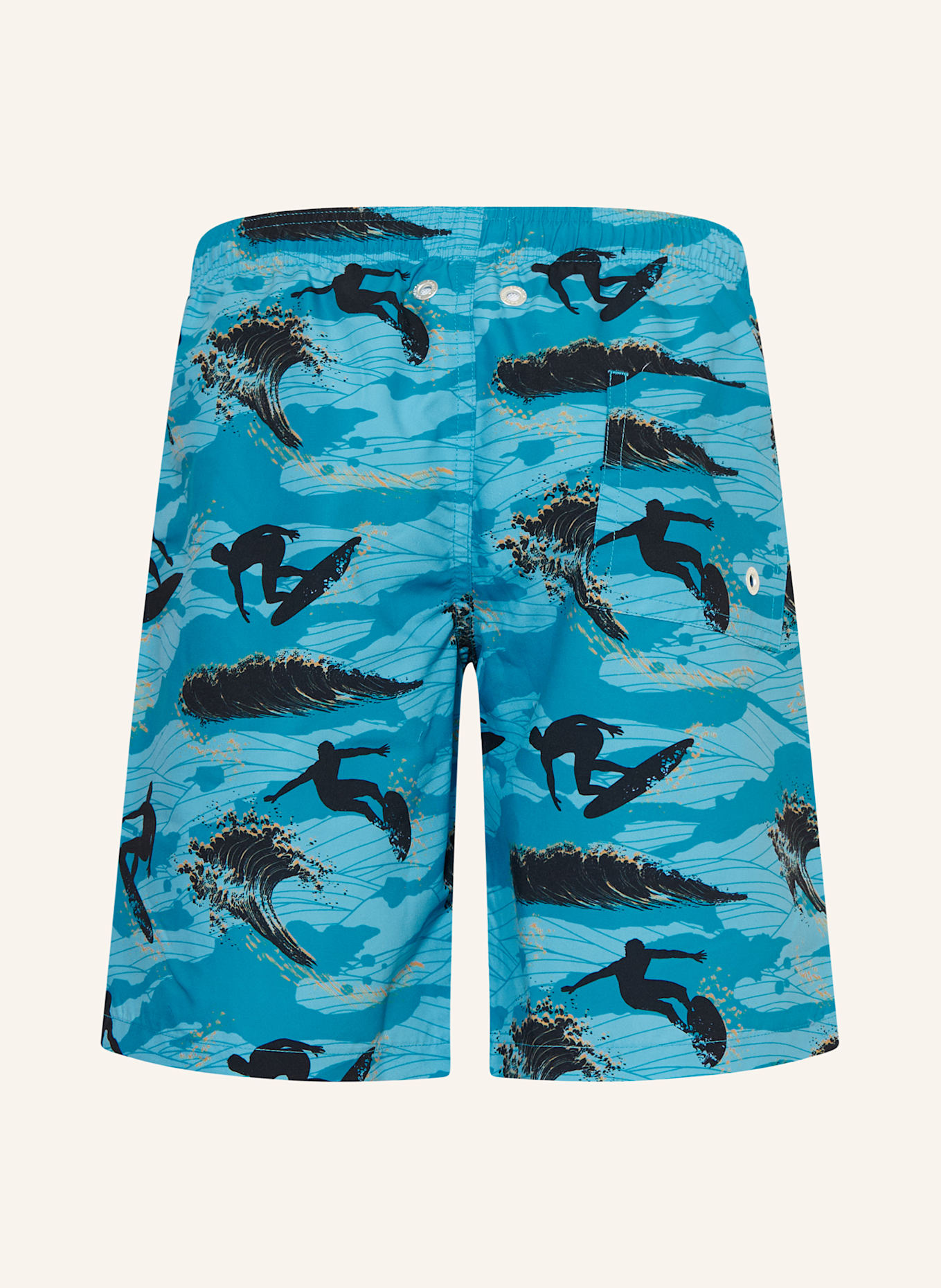 Sanetta Badeshorts: TÜRKIS / HELLBLAU / SCHWARZ