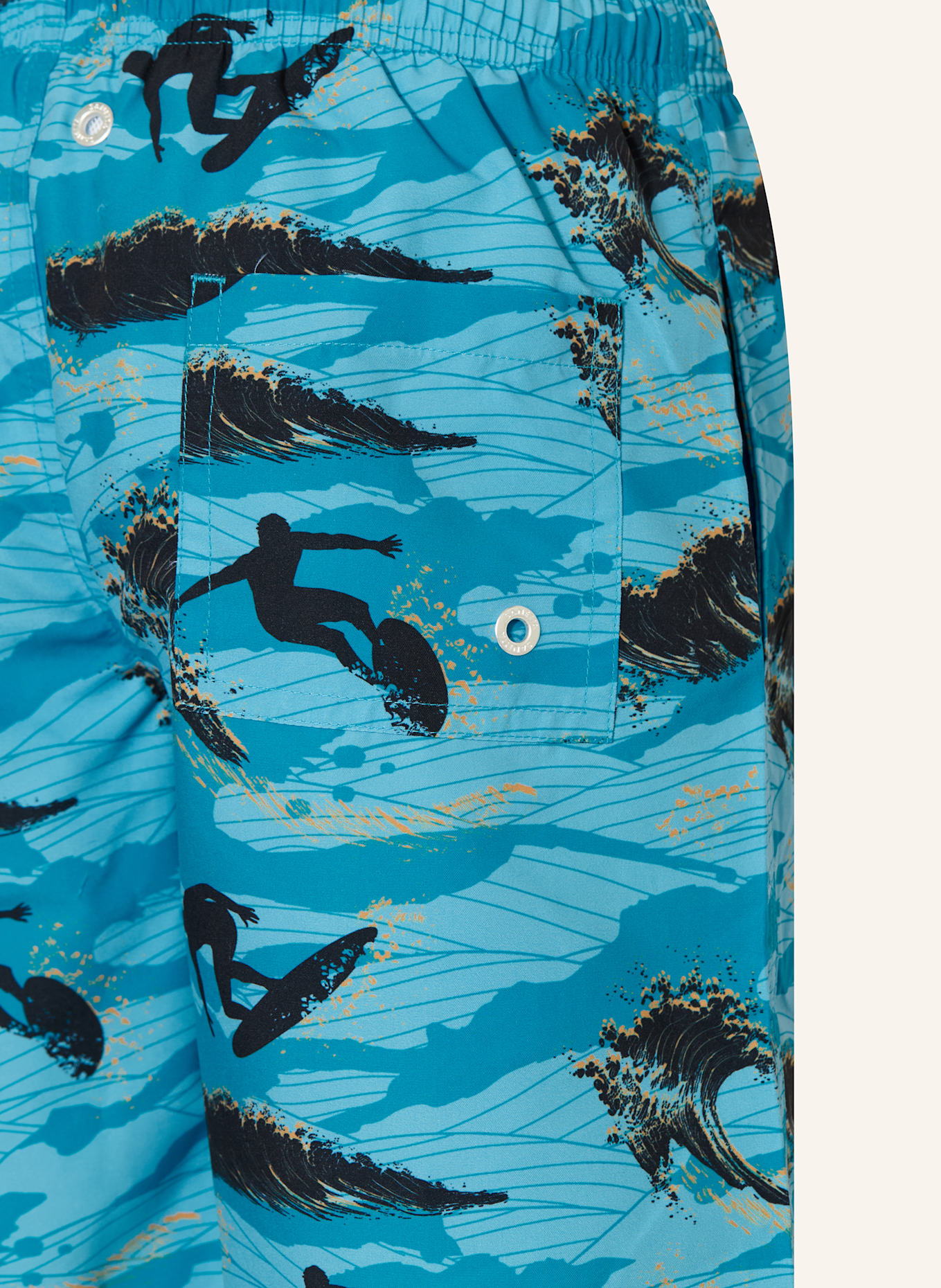 Sanetta Badeshorts: TÜRKIS / HELLBLAU / SCHWARZ