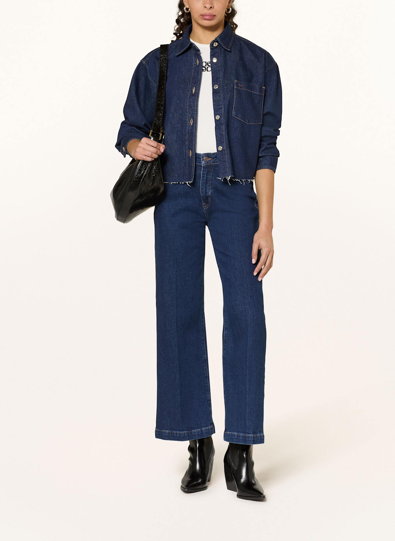mavi Wide Leg džíny MALIBU: 88977 rinse denim