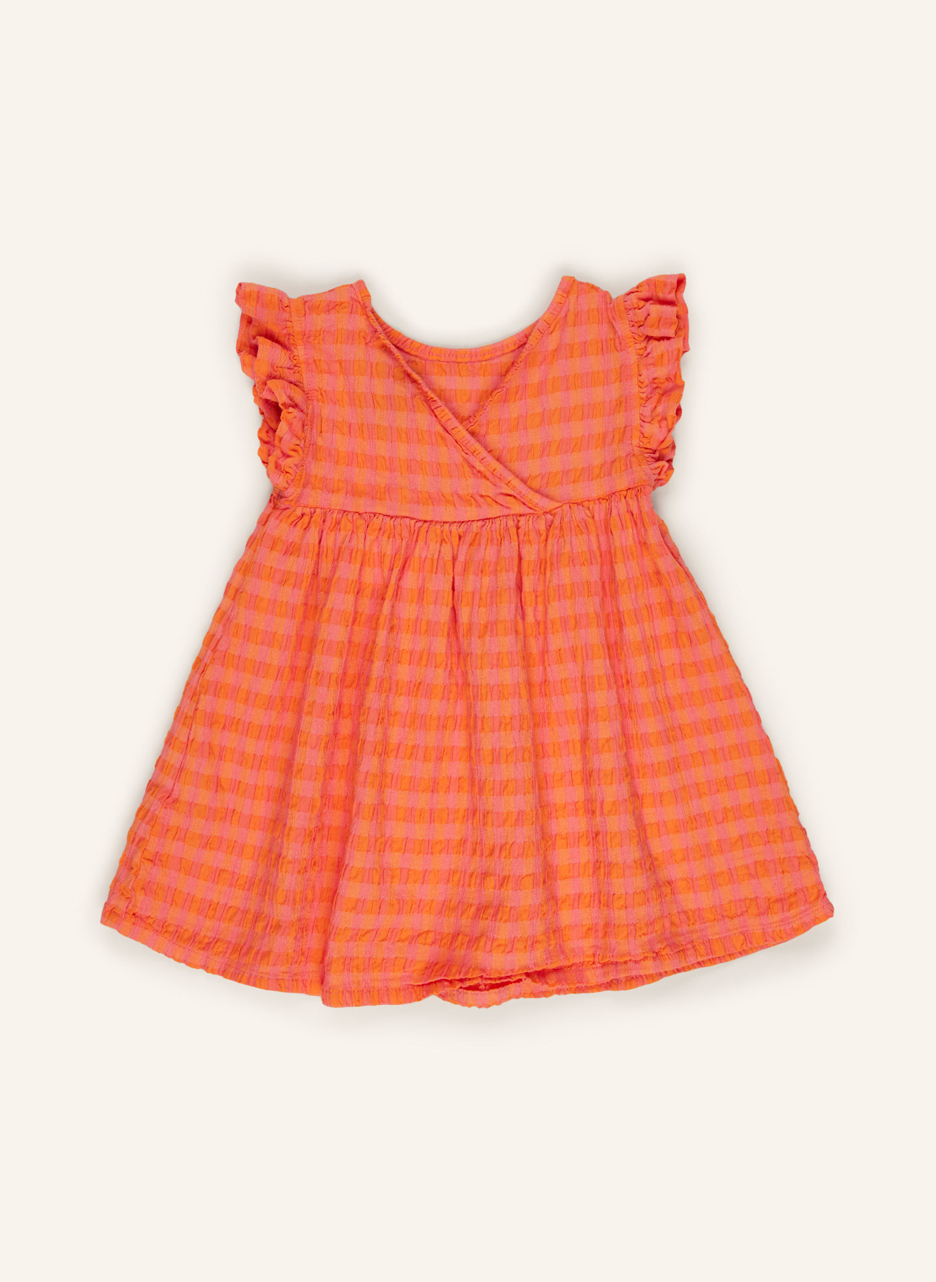 BOBO CHOSES Kleid mit Volants: PINK/ ORANGE