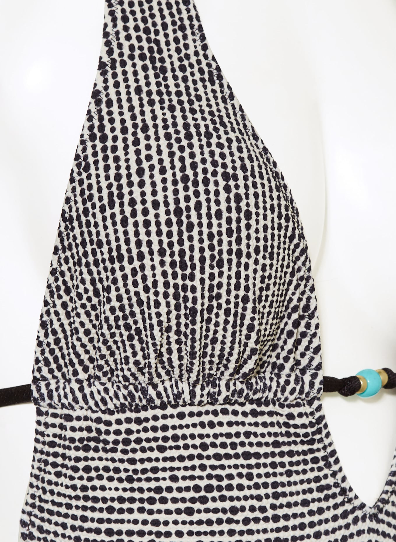 BANANA MOON COUTURE Neckholder-Badeanzug MIRAGE NICASIO: SCHWARZ / ECRU