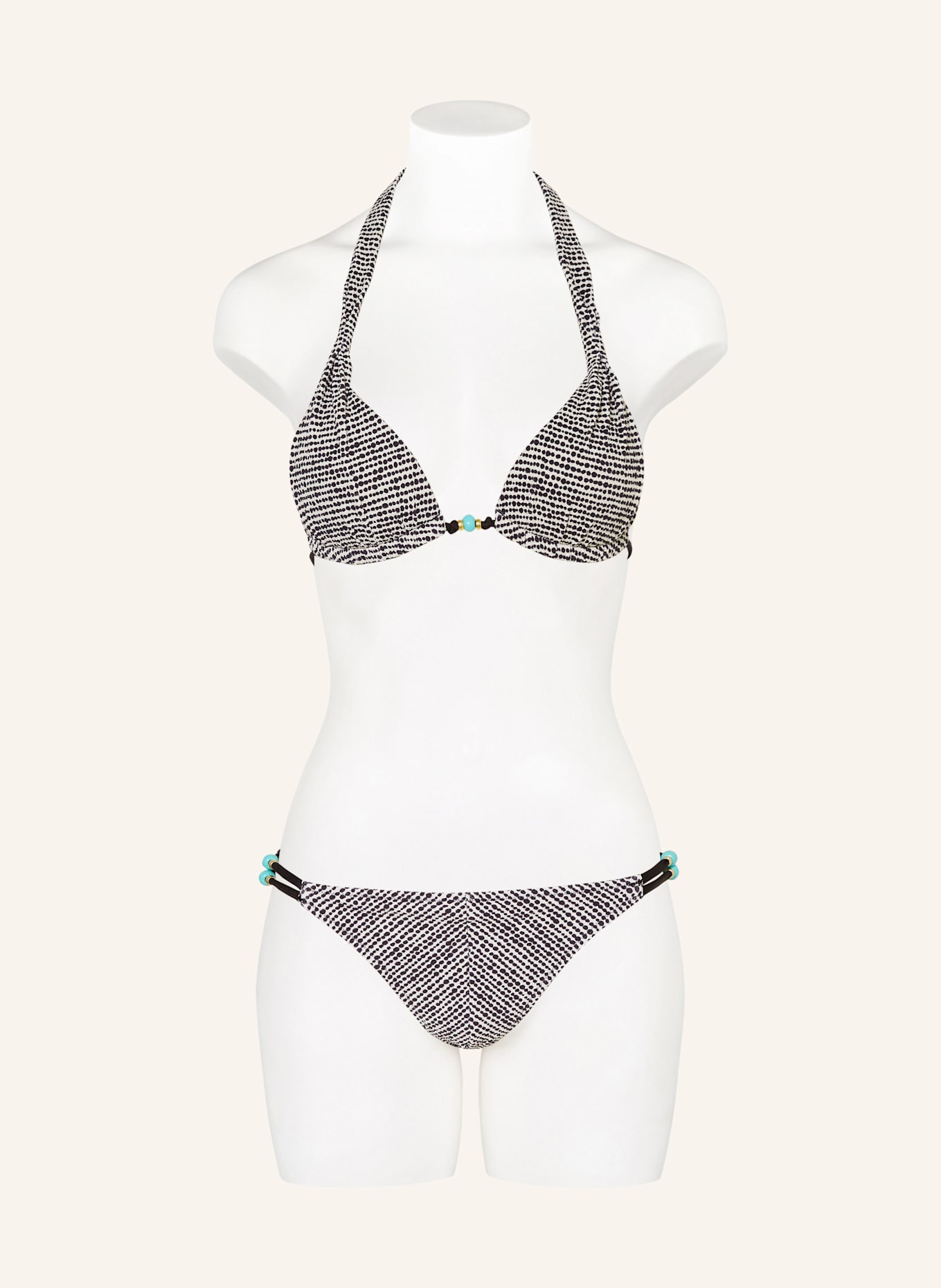 BANANA MOON COUTURE Push-up-Bikini-Top NICASIO KINO: SCHWARZ/ WEISS