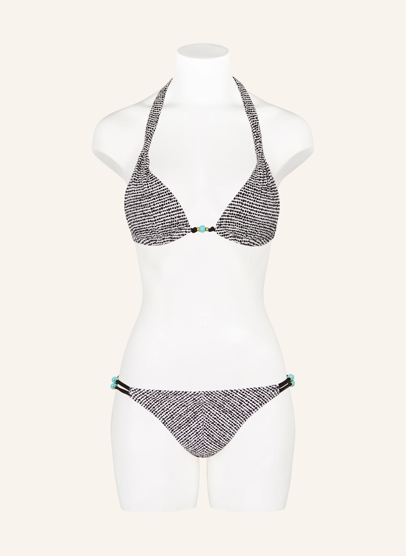 BANANA MOON COUTURE Bikini basique NICASIO KAOBA: NOIR / BLANC