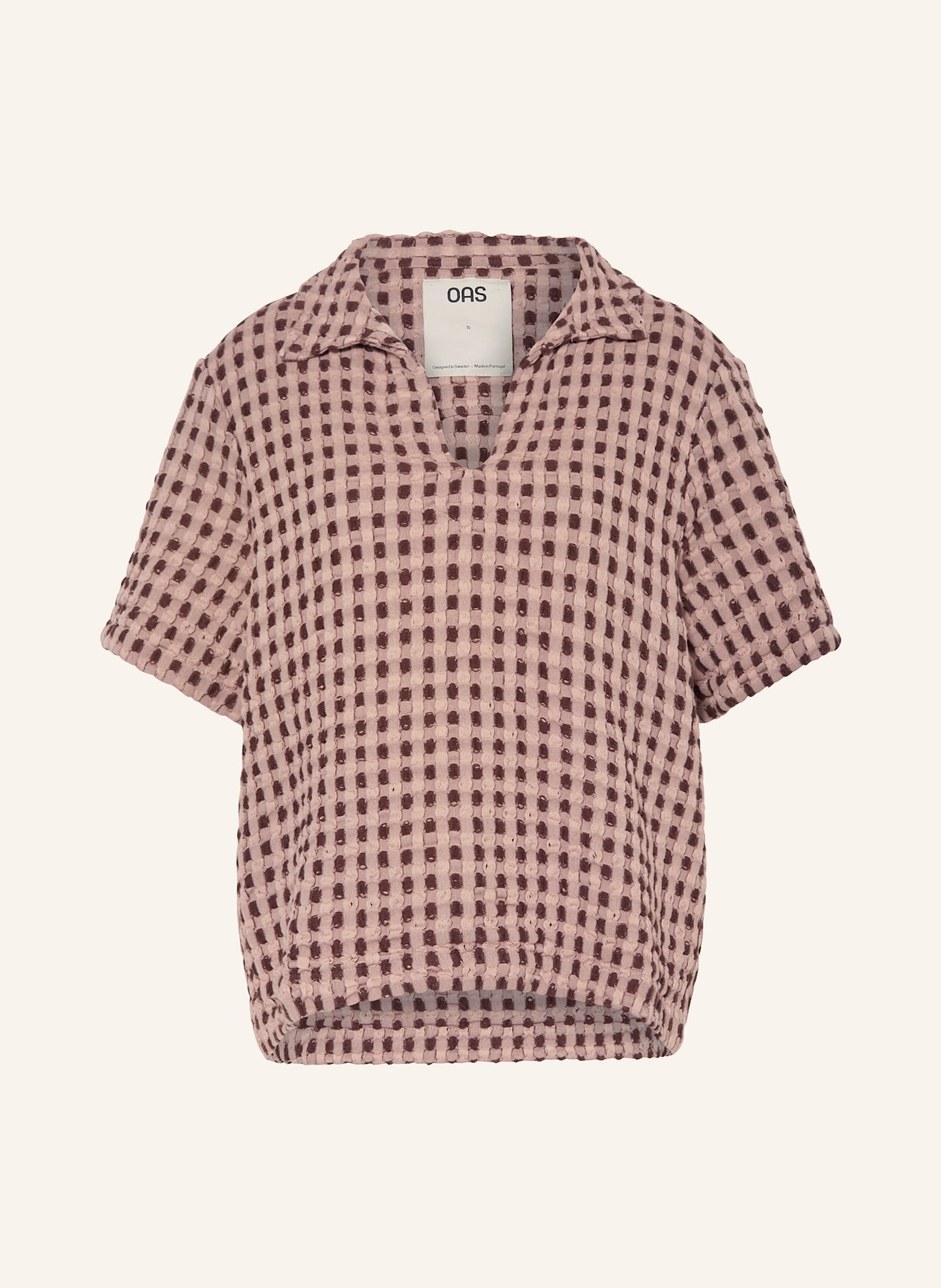 OAS Piqué-Poloshirt FERRATELLE JAFFA: ALTROSA / DUNKELBRAUN