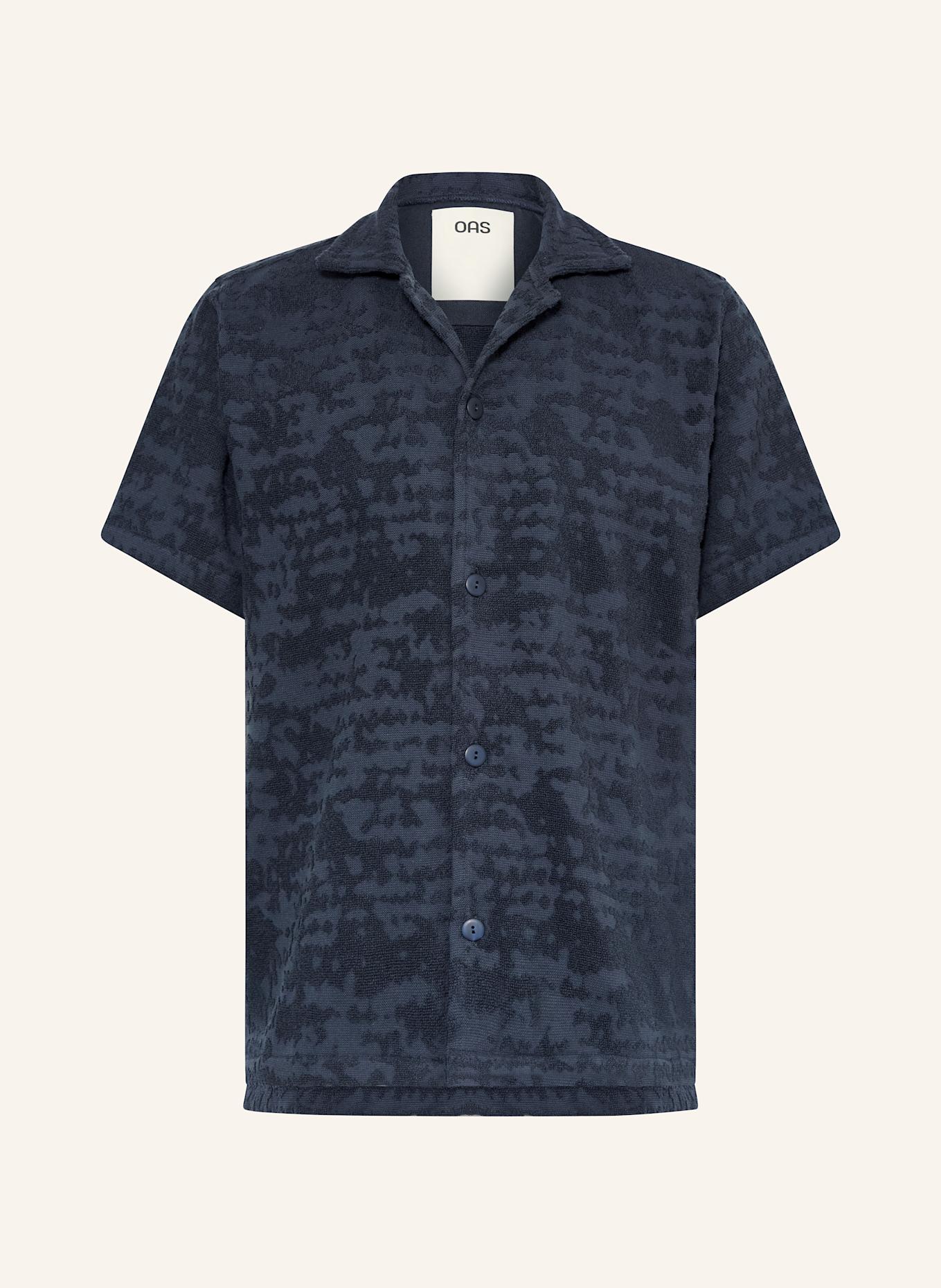 OAS Resorthemd NIGHT LAGOON Comfort Fit aus Frottee: DUNKELBLAU