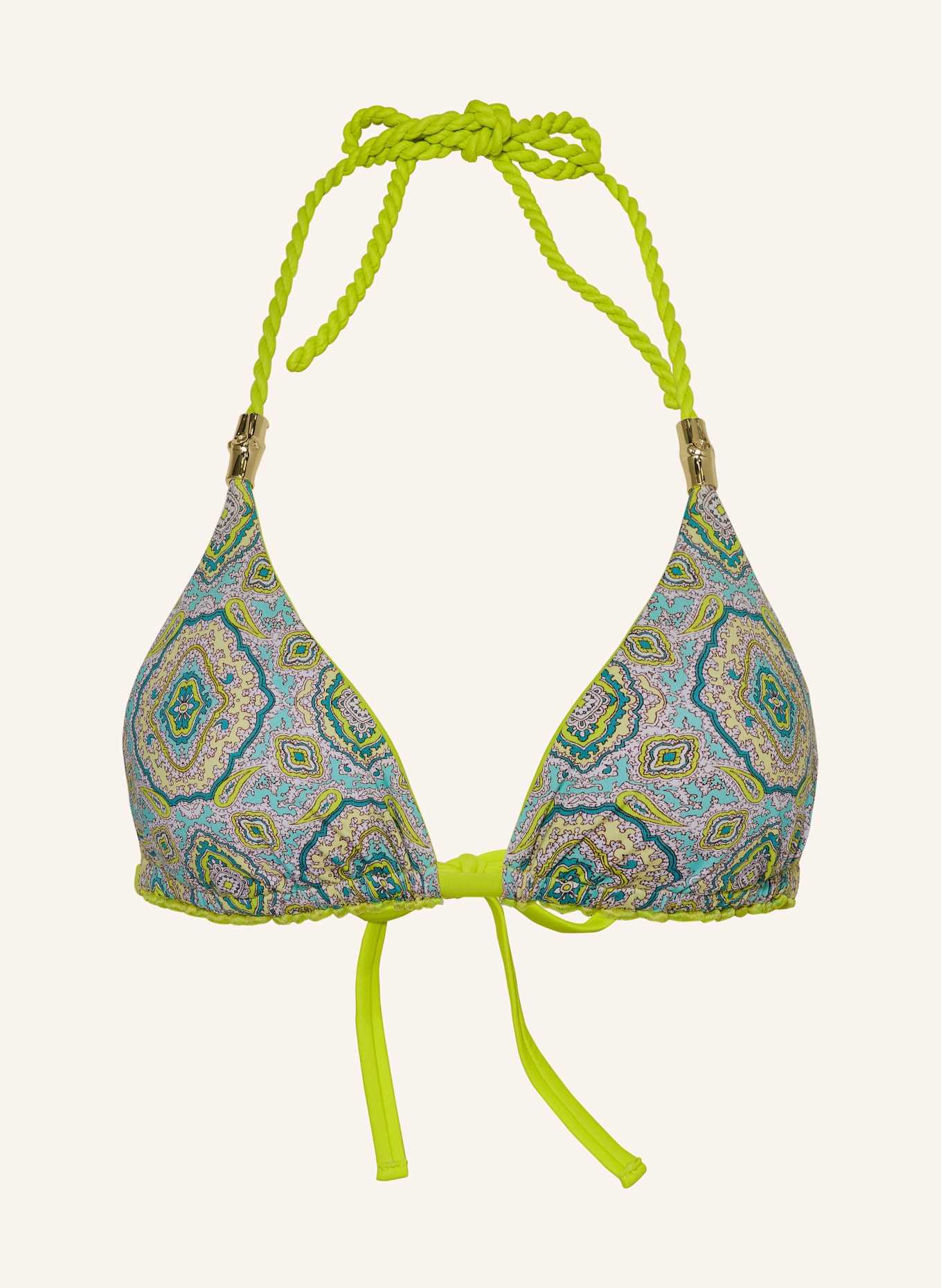 heidi klein Triangel-Bikini-Top HACIENDA zum Wenden: HELLGRÜN / PETROL / MINT