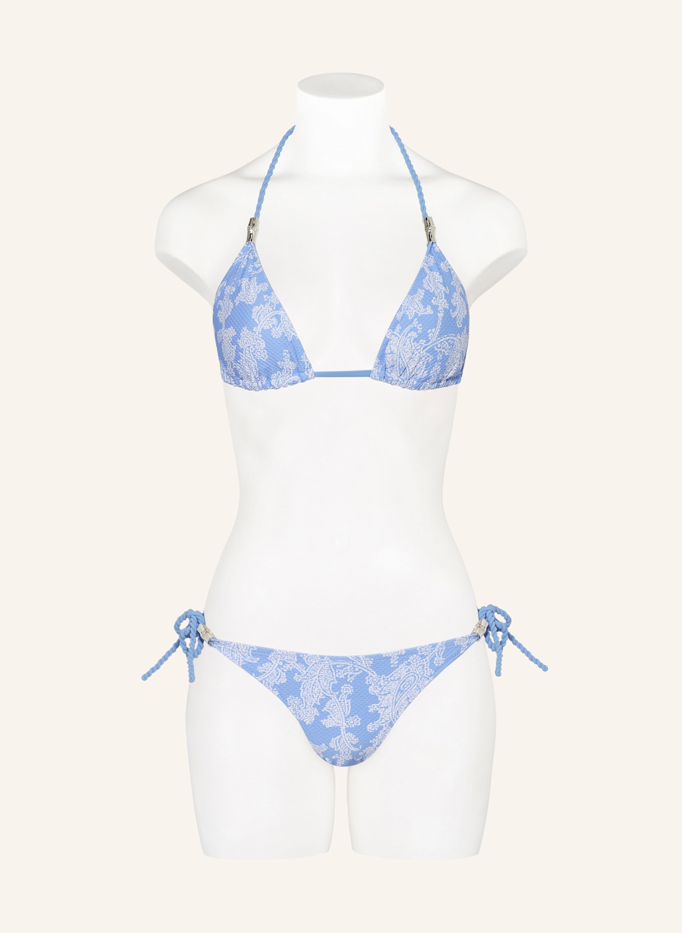 heidi klein Triangel-Bikini-Hose PLAYA PARAISO: BLAU / WEISS