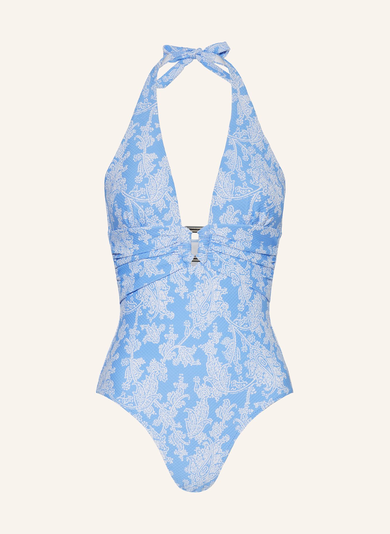 heidi klein Neckholder-Badeanzug PLAYA PARAISO: HELLBLAU