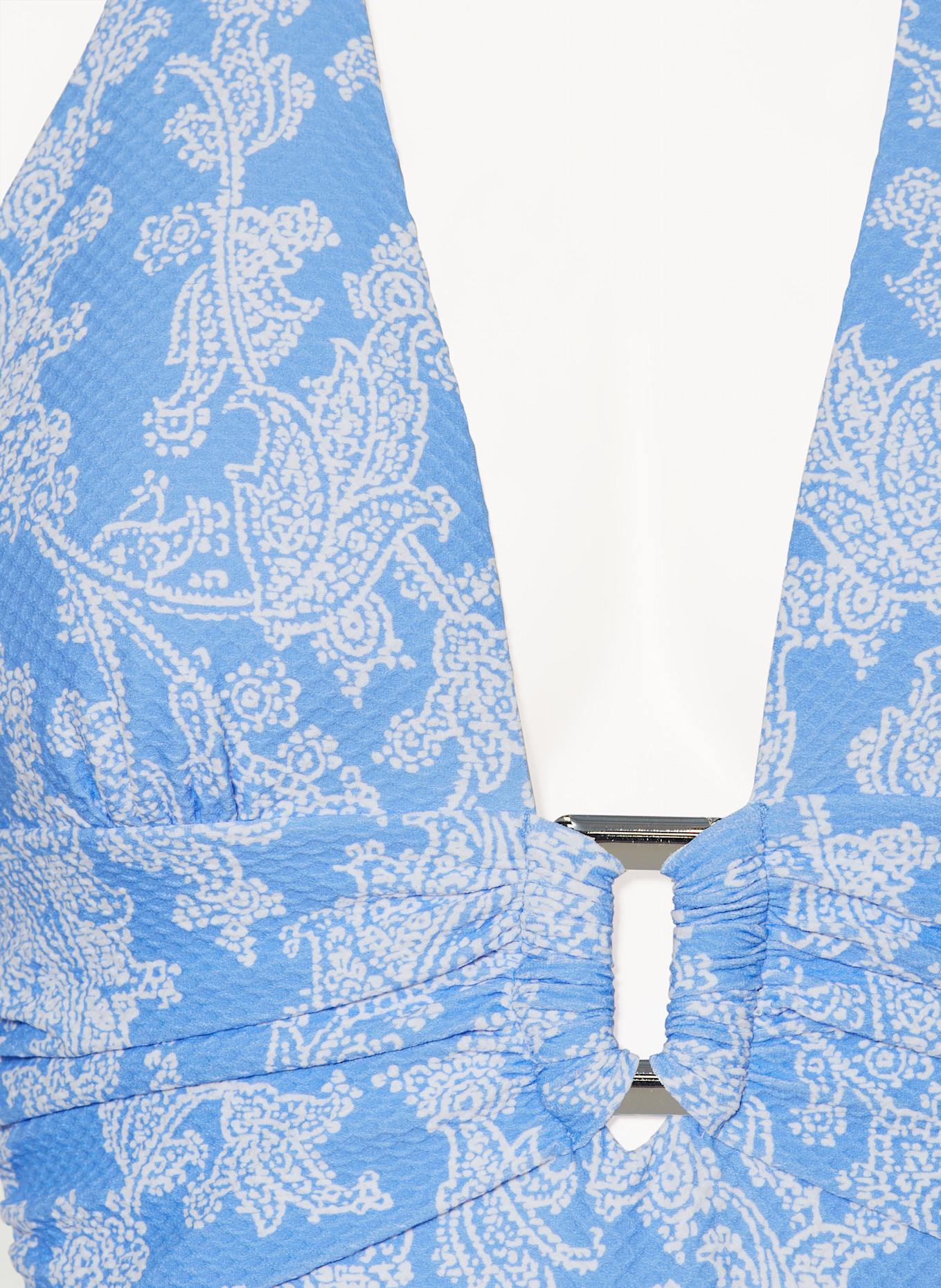 heidi klein Neckholder-Badeanzug PLAYA PARAISO: HELLBLAU