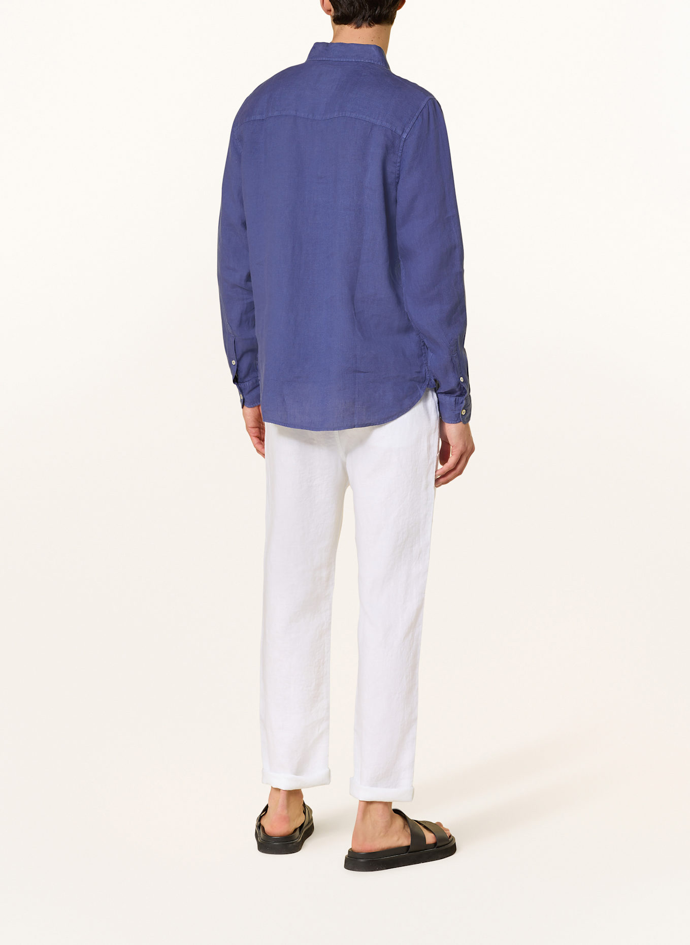 ECOALF Linen shirt MALIBU Regular fit: BLUE