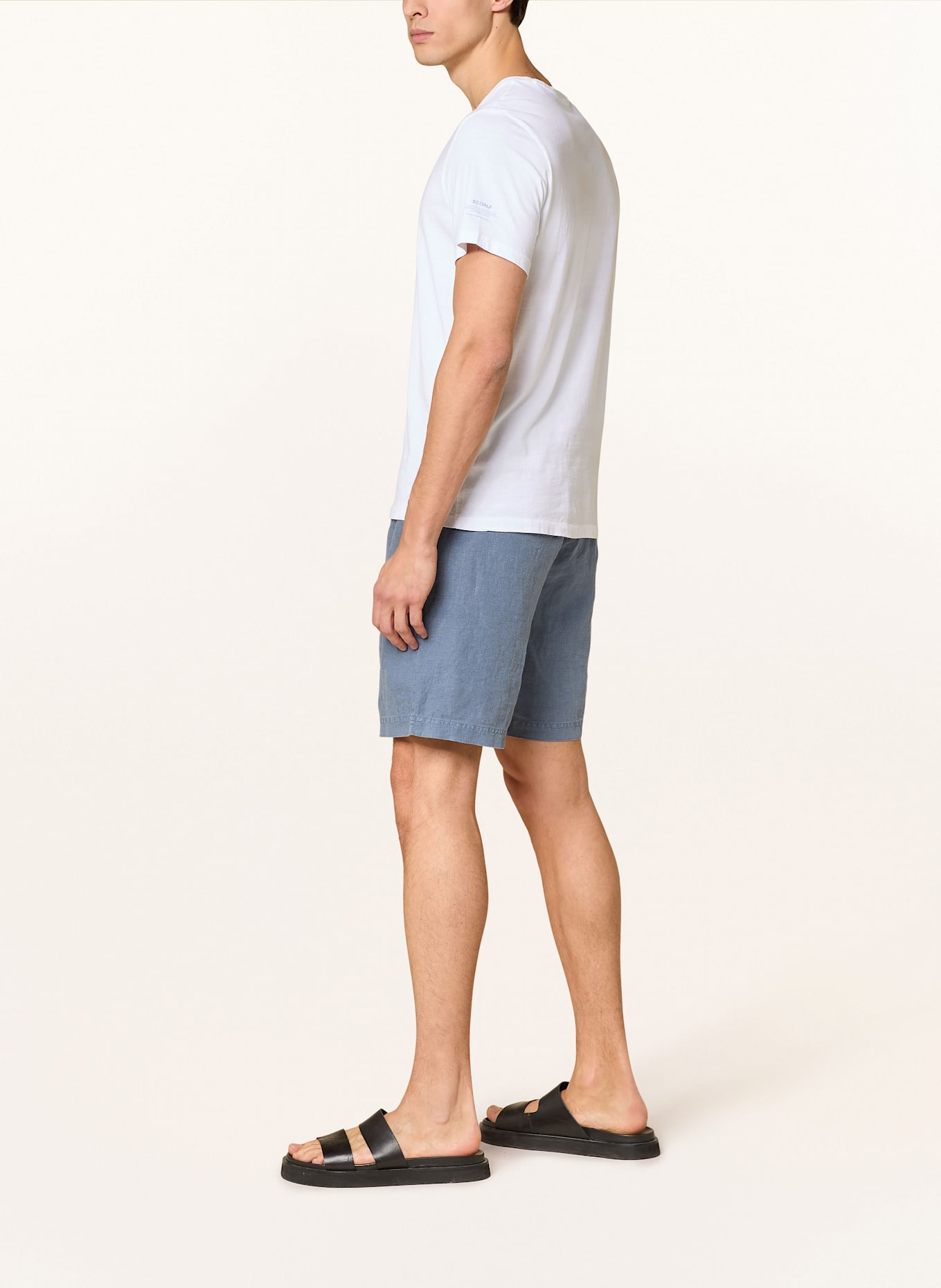 ECOALF Linnen short MUSY Regular Fit: BLAUWGRIJS