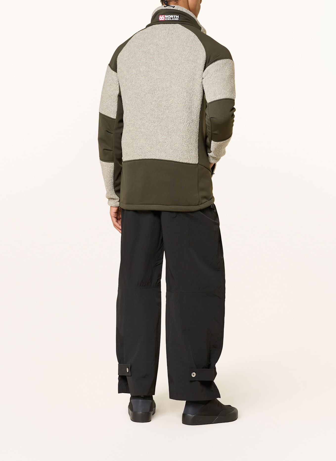 66°NORTH TINDUR fleece jacket in khaki/ taupe