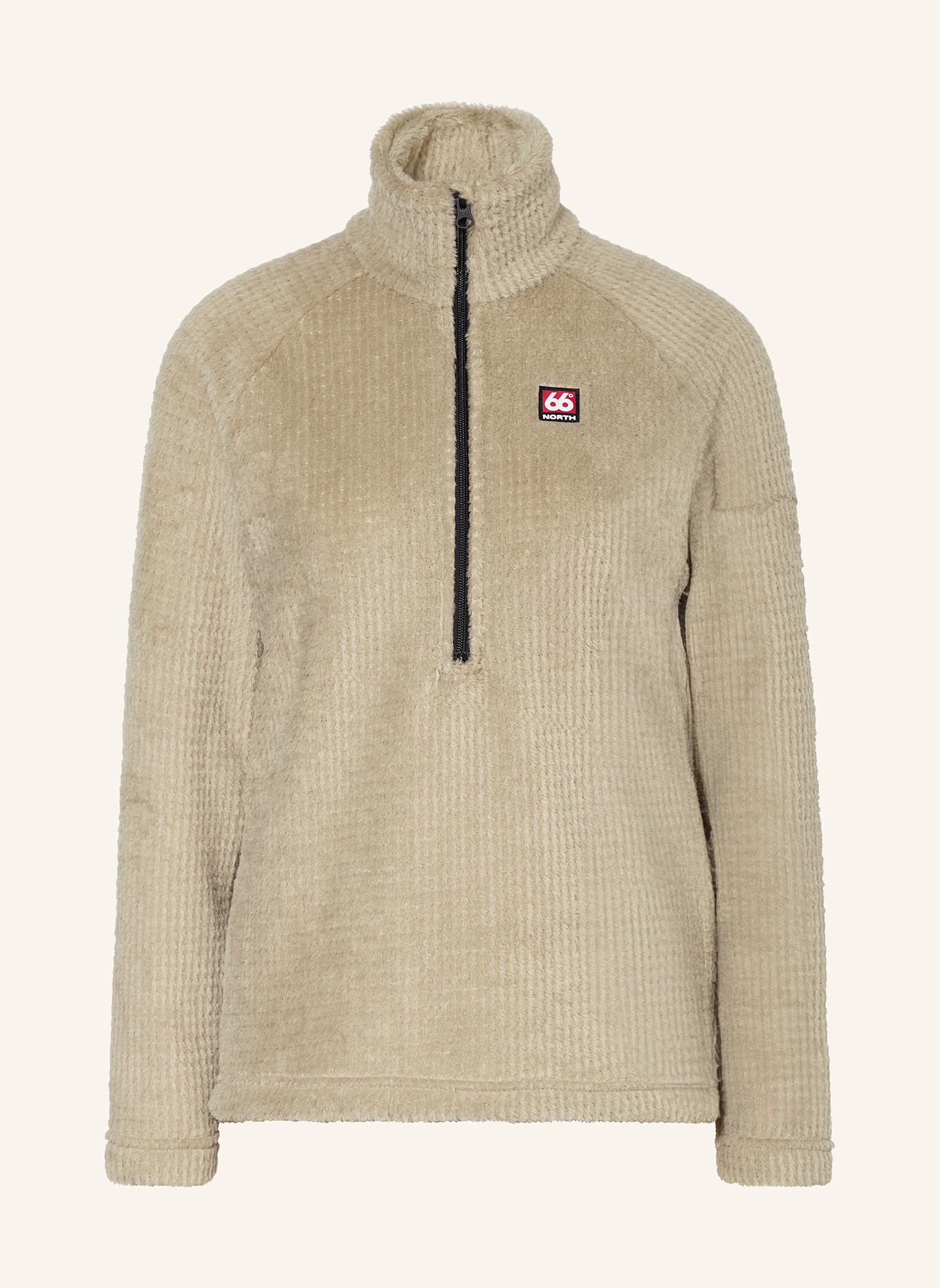 66°NORTH Fleece-Troyer HRANNAR: BEIGE