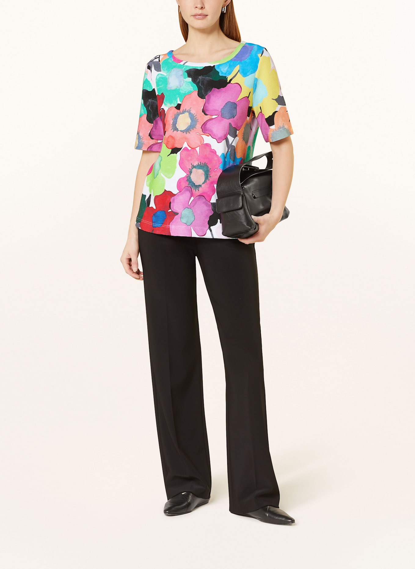 ZAÍDA T-shirt: WHITE / PINK / GREEN