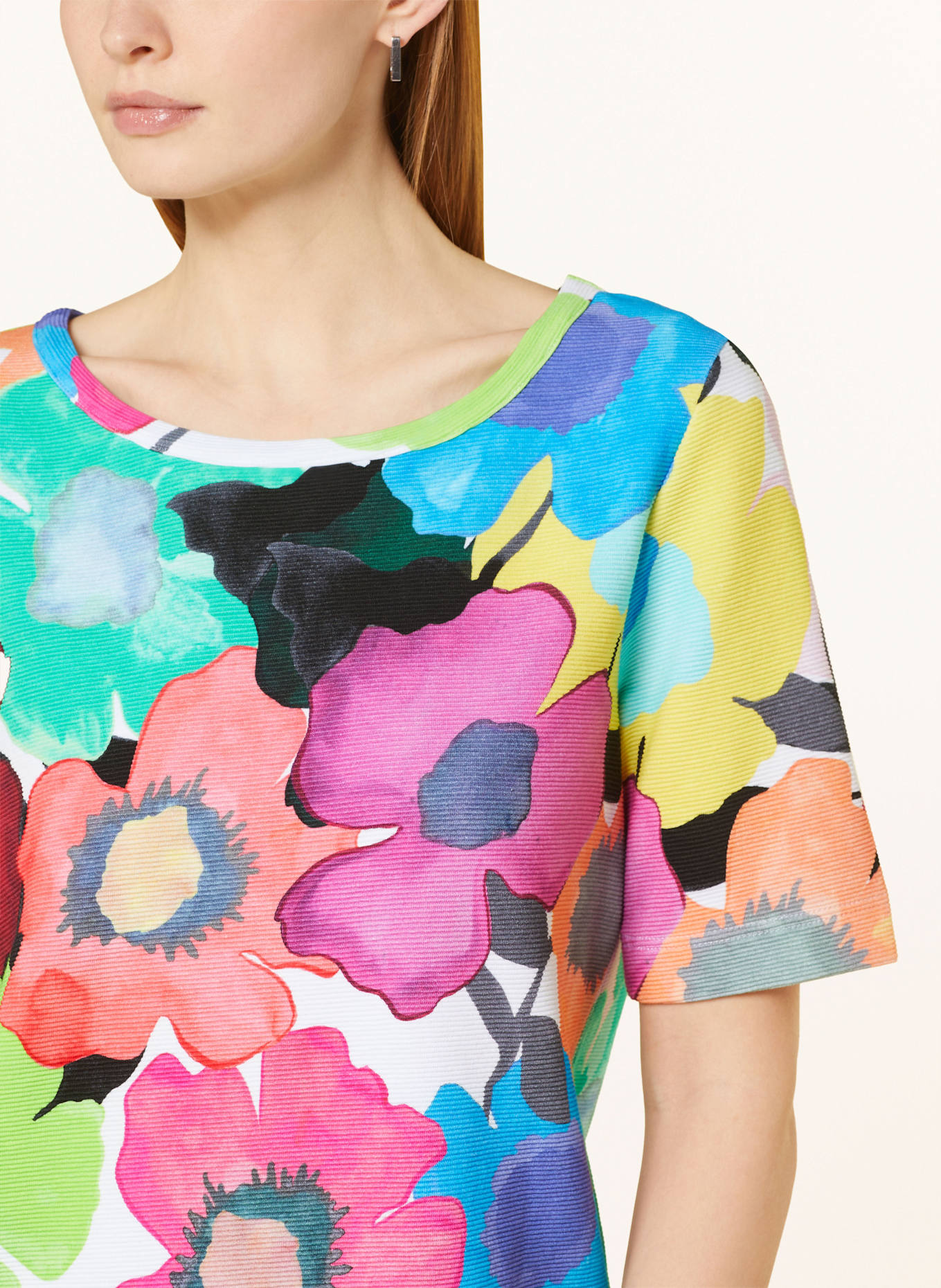 ZAÍDA T-shirt: WHITE / PINK / GREEN