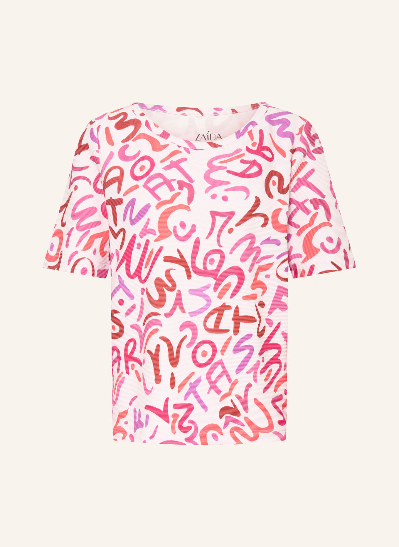 ZAÍDA T-shirt: LIGHT PINK / PINK / ORANGE