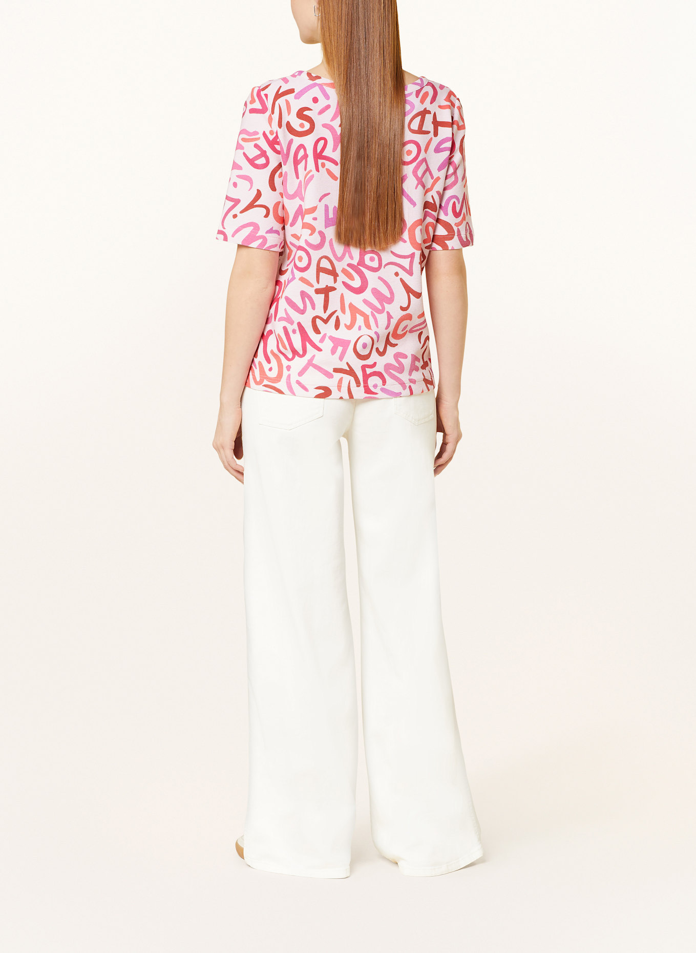 ZAÍDA T-shirt: LIGHT PINK / PINK / ORANGE