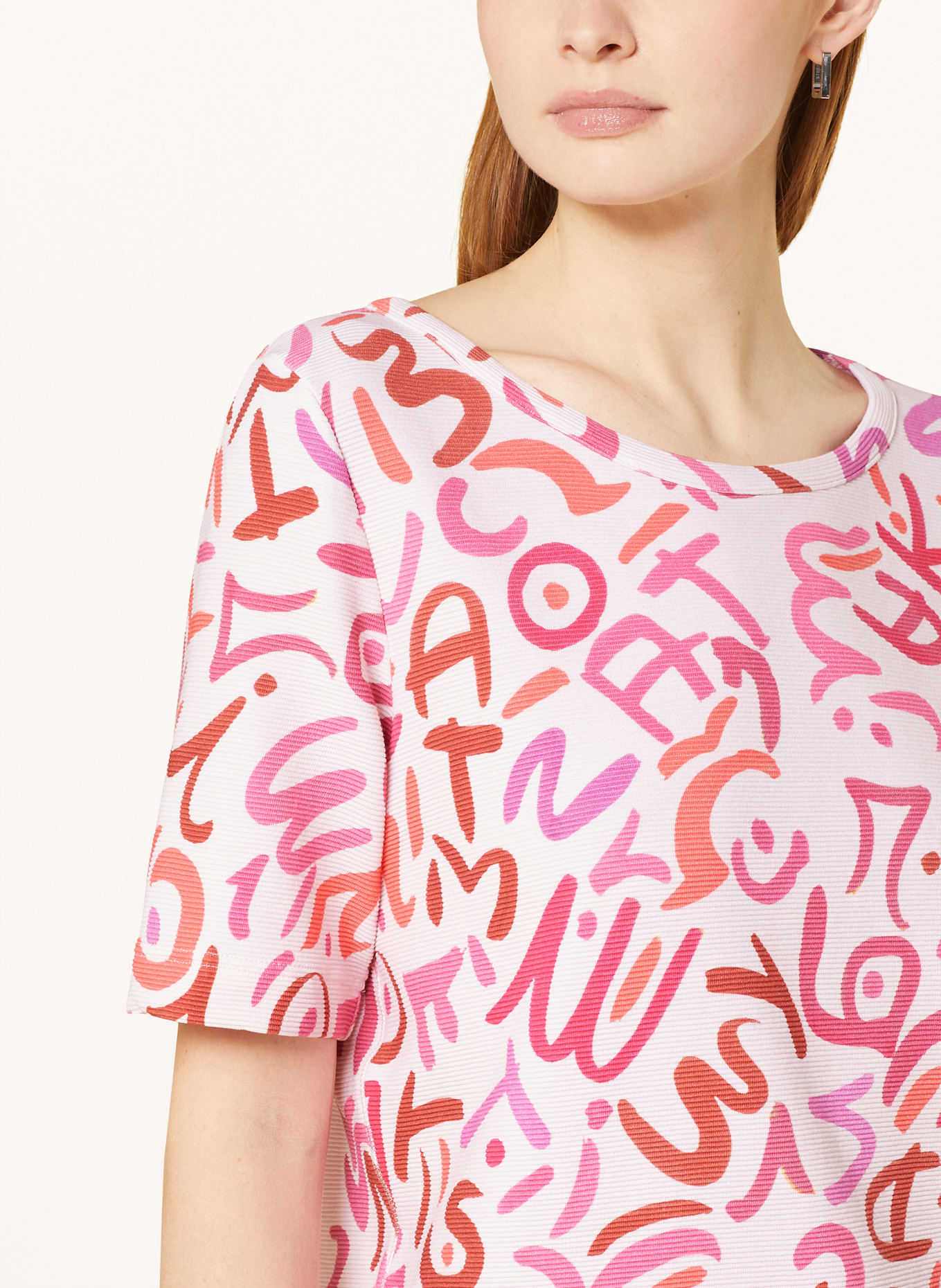 ZAÍDA T-shirt: LIGHT PINK / PINK / ORANGE