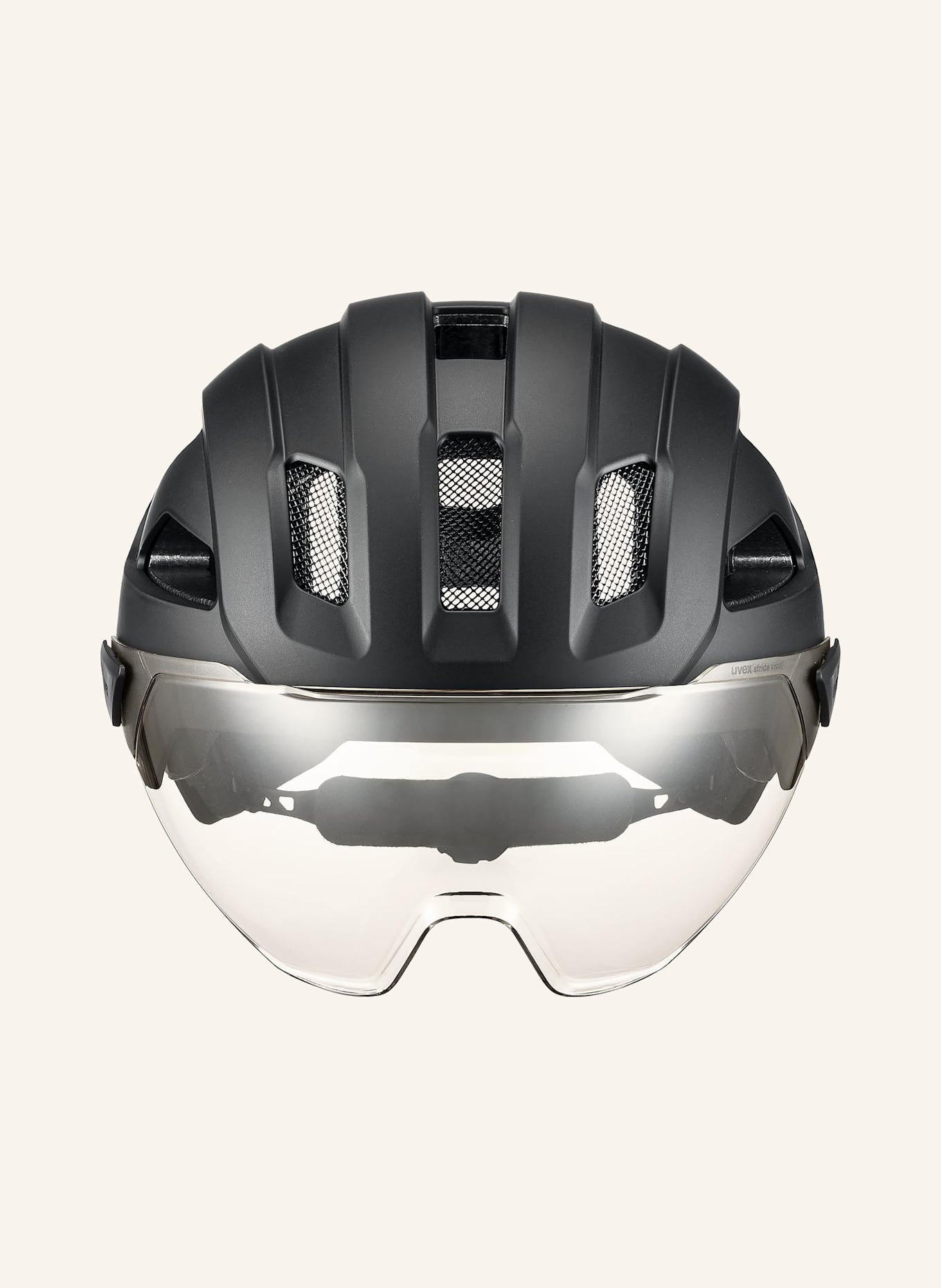 uvex Fahrradhelm STRIDE VISOR: SCHWARZ