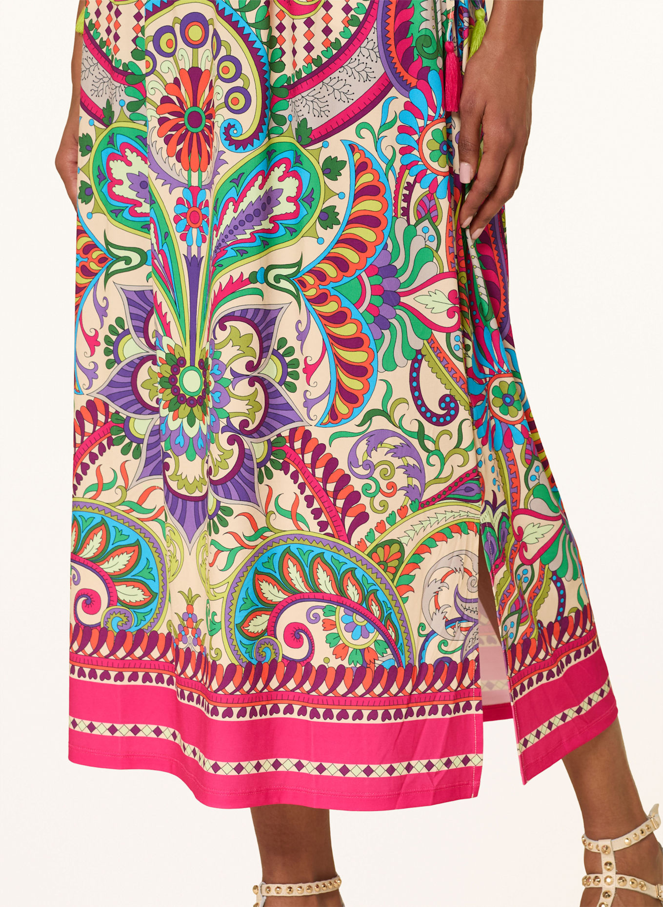 Miss Lagotte Dress: LIGHT YELLOW / PINK / GREEN