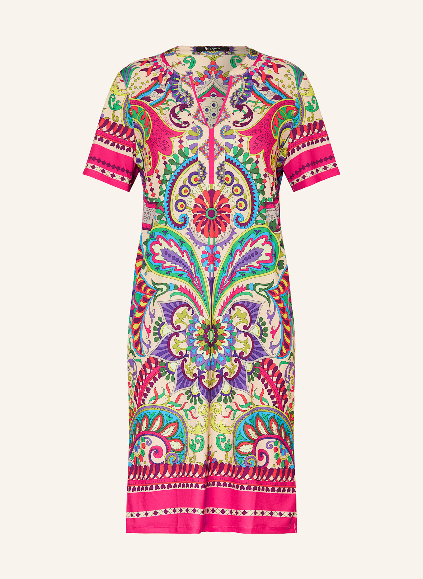 Miss Lagotte robe: JAUNE CLAIR / ROSE FUCHSIA / VERT CLAIR