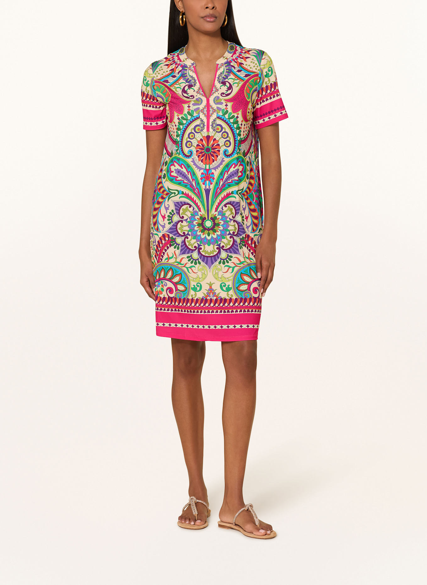 Miss Lagotte robe: JAUNE CLAIR / ROSE FUCHSIA / VERT CLAIR