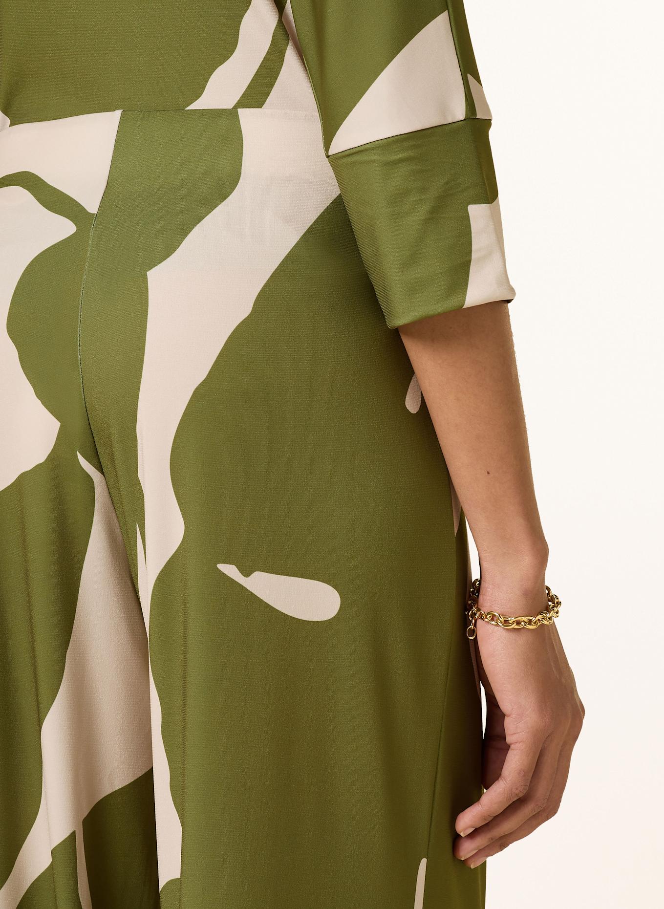 Miss Lagotte Marlenehose: GRÜN / ECRU