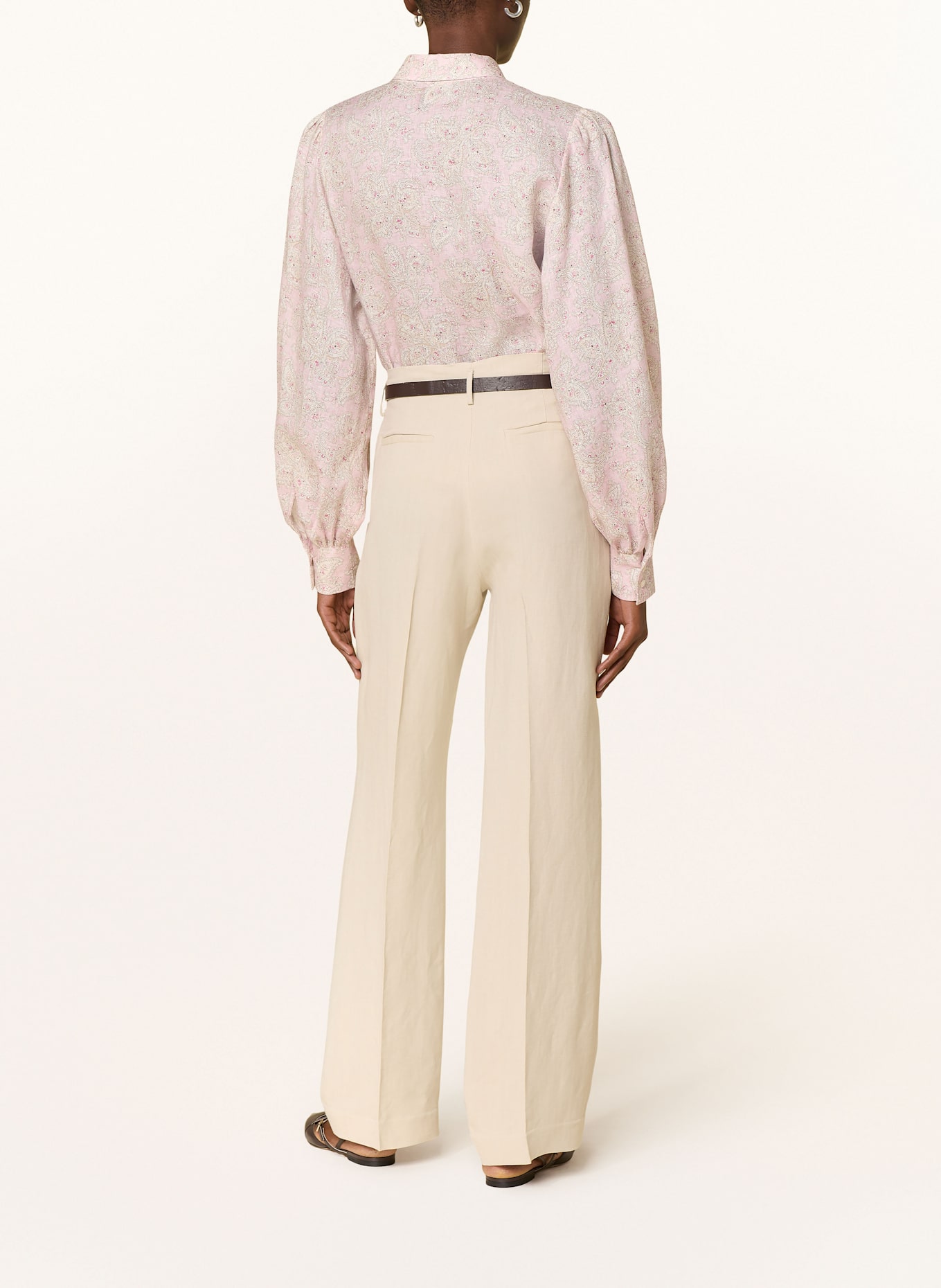 ÉMANOU Koszula ALICIA z lnu: RÓŻOWY / MOCNORÓŻOWY / KREMOWY