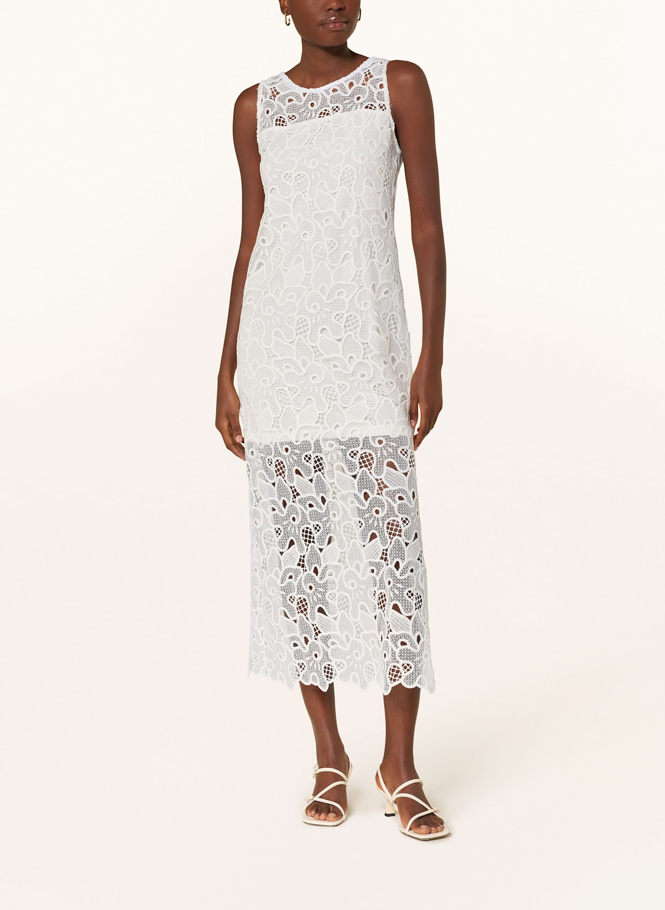 Ana Alcazar Kleid aus Lochspitze: WEISS