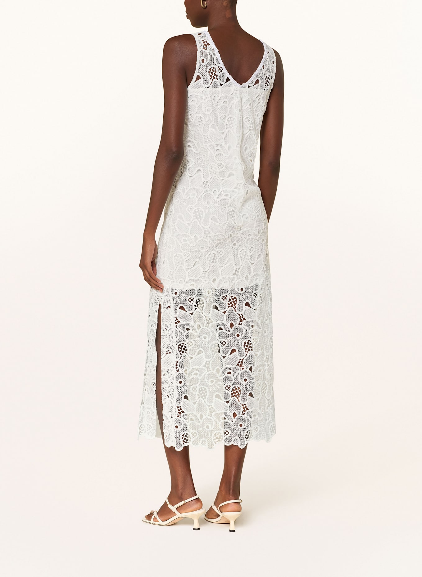 Ana Alcazar Kleid aus Lochspitze: WEISS