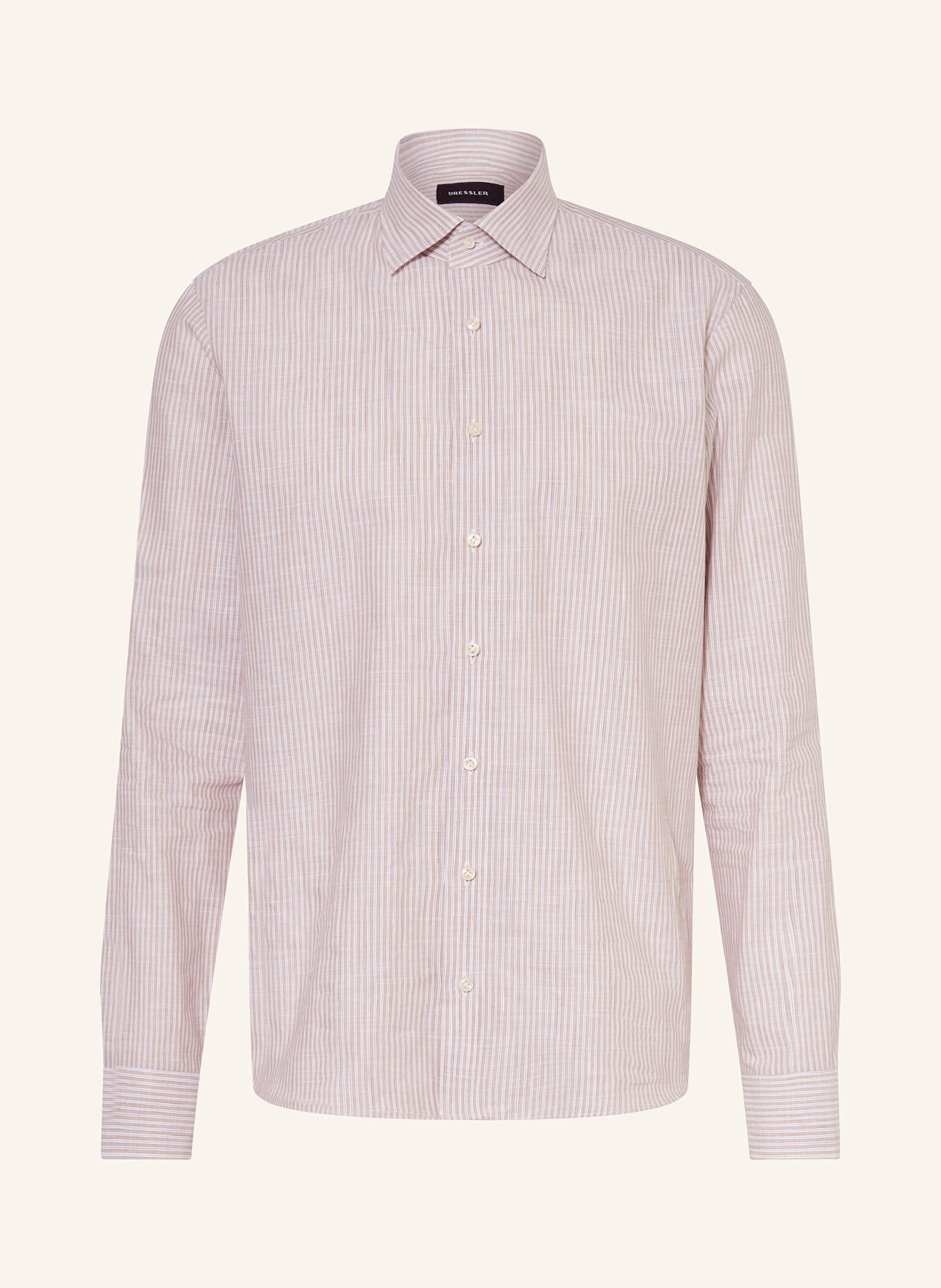 DRESSLER Hemd VENICE Shaped Fit: BEIGE/ CREME
