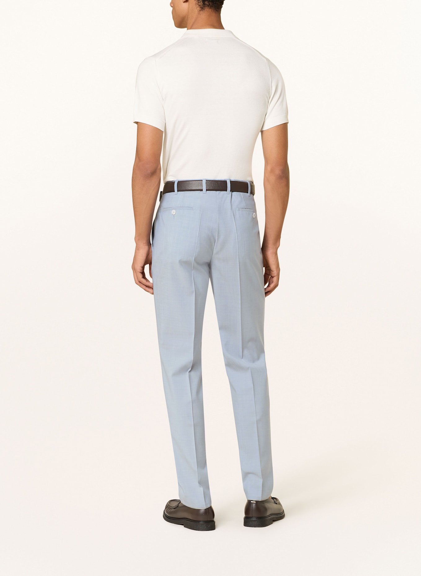 DRESSLER Spodnie garniturowe JANIS regular fit: 031 HELLBLAU