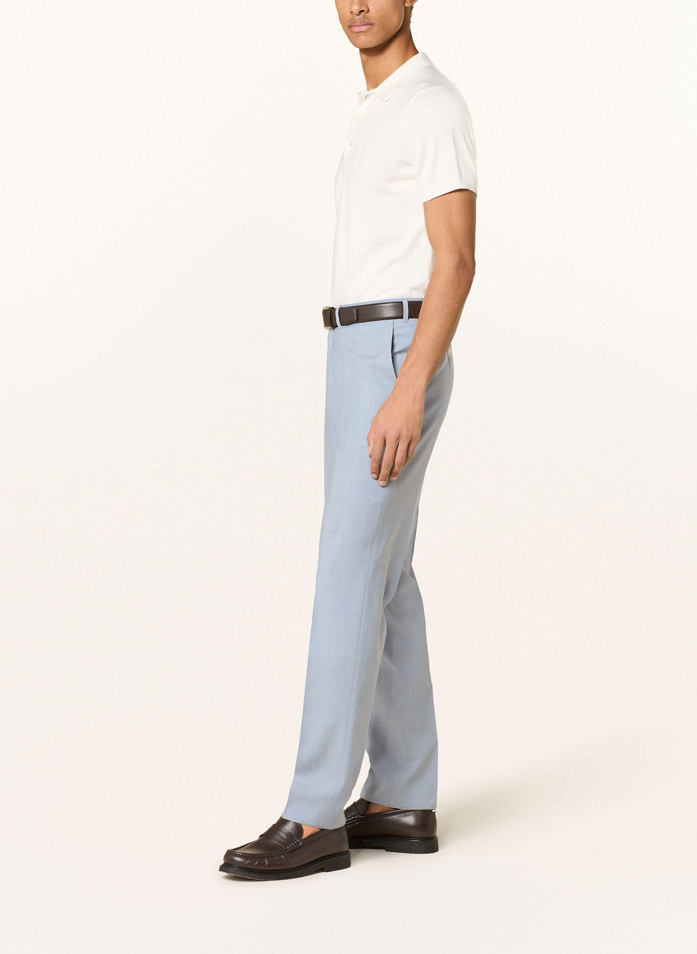 DRESSLER Spodnie garniturowe JANIS regular fit: 031 HELLBLAU