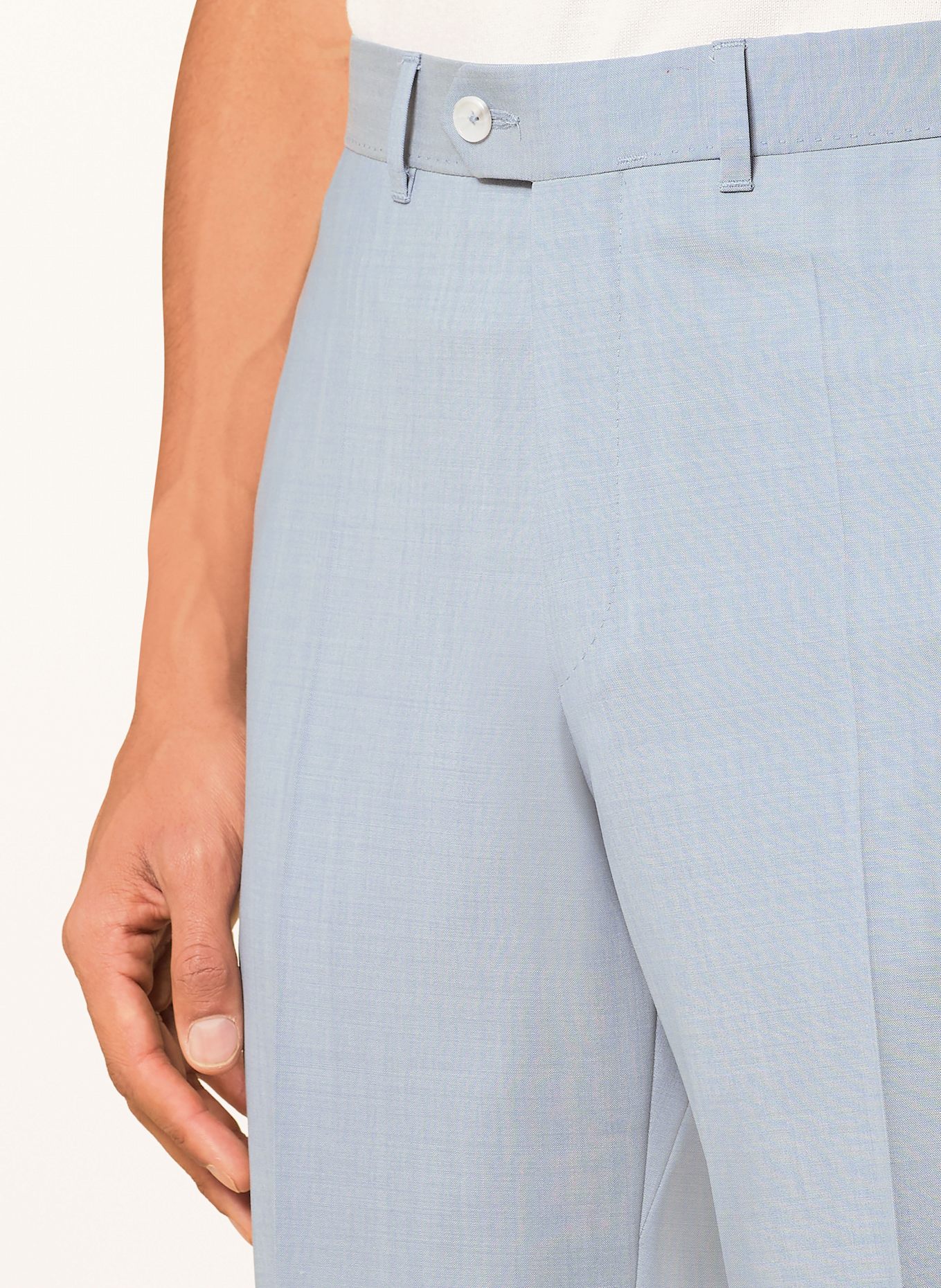DRESSLER Spodnie garniturowe JANIS regular fit: 031 HELLBLAU