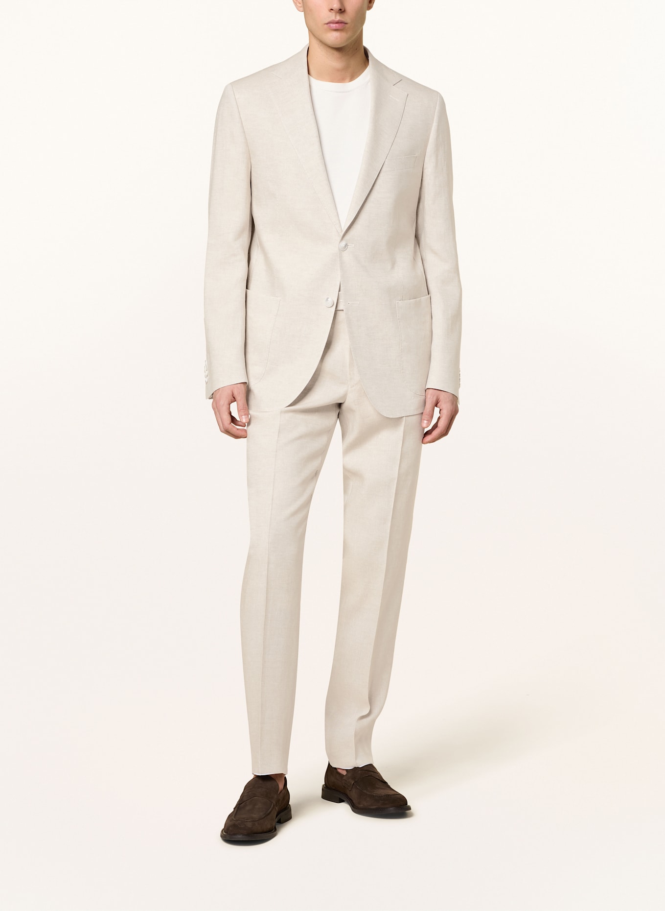 DRESSLER Anzugsakko Regular Fit aus Leinen: 071 BEIGE