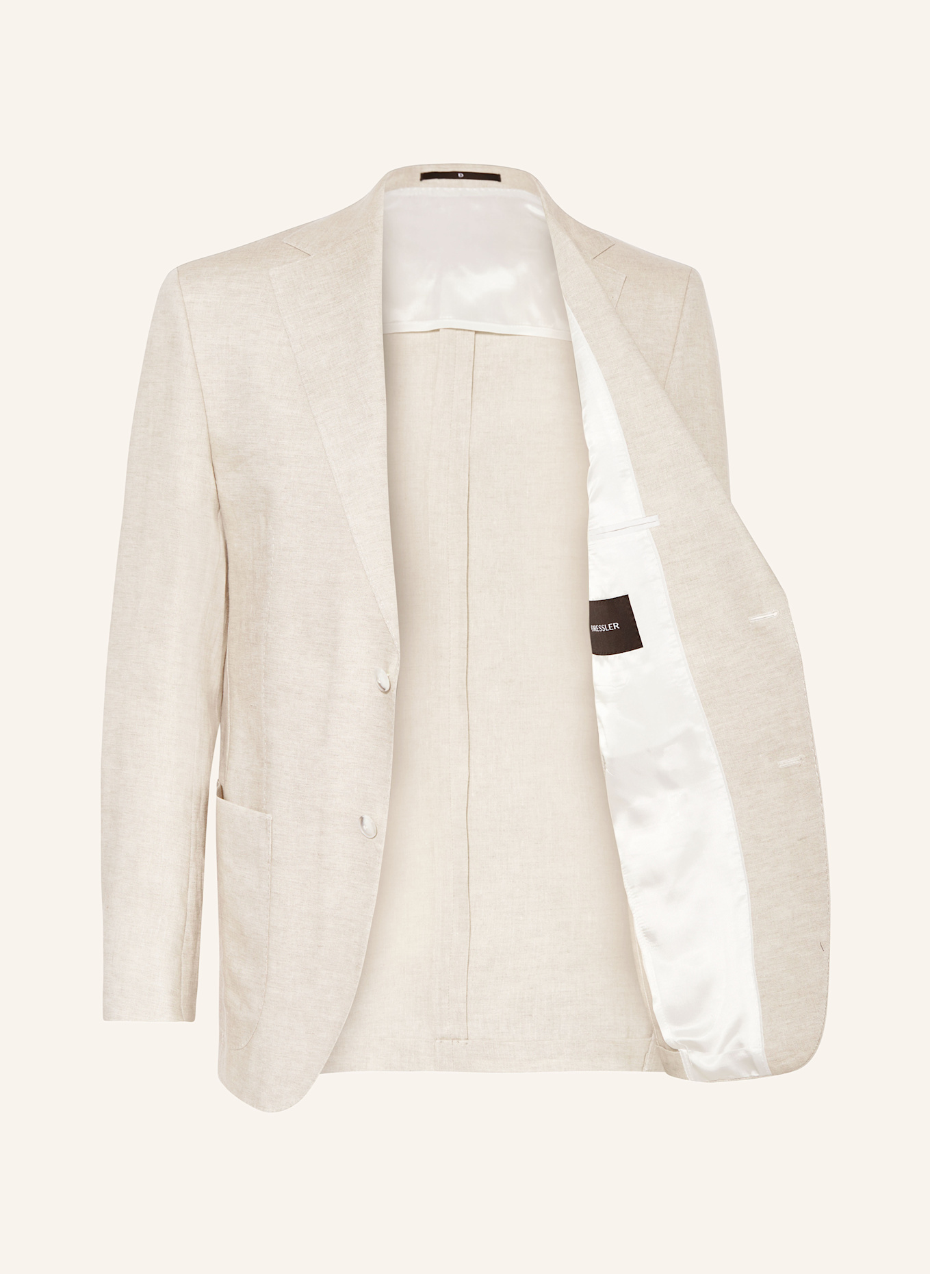DRESSLER Anzugsakko Regular Fit aus Leinen: 071 BEIGE