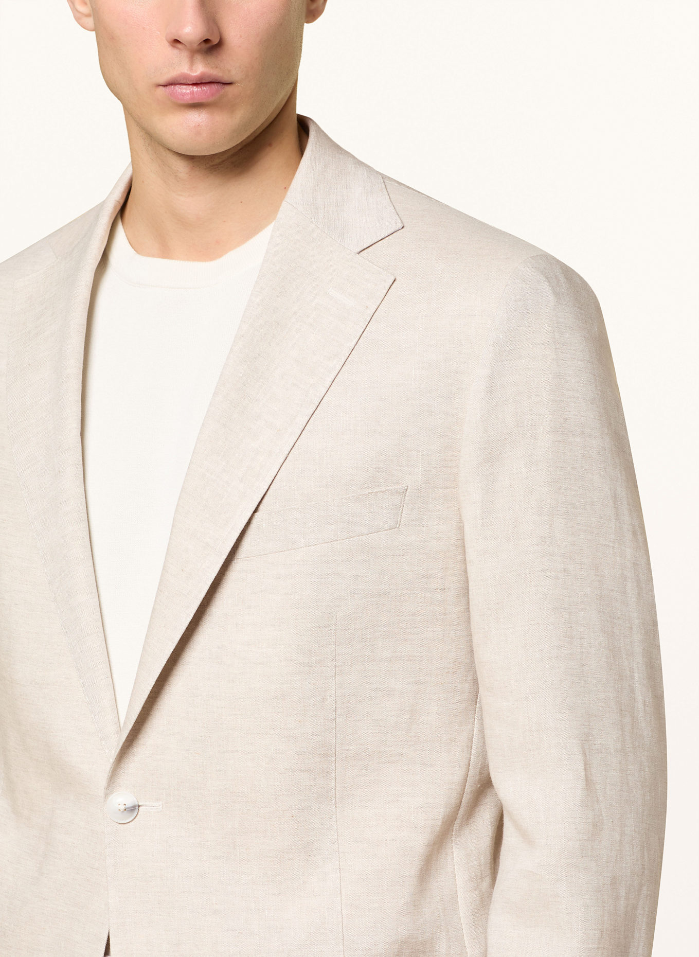 DRESSLER Anzugsakko Regular Fit aus Leinen: 071 BEIGE