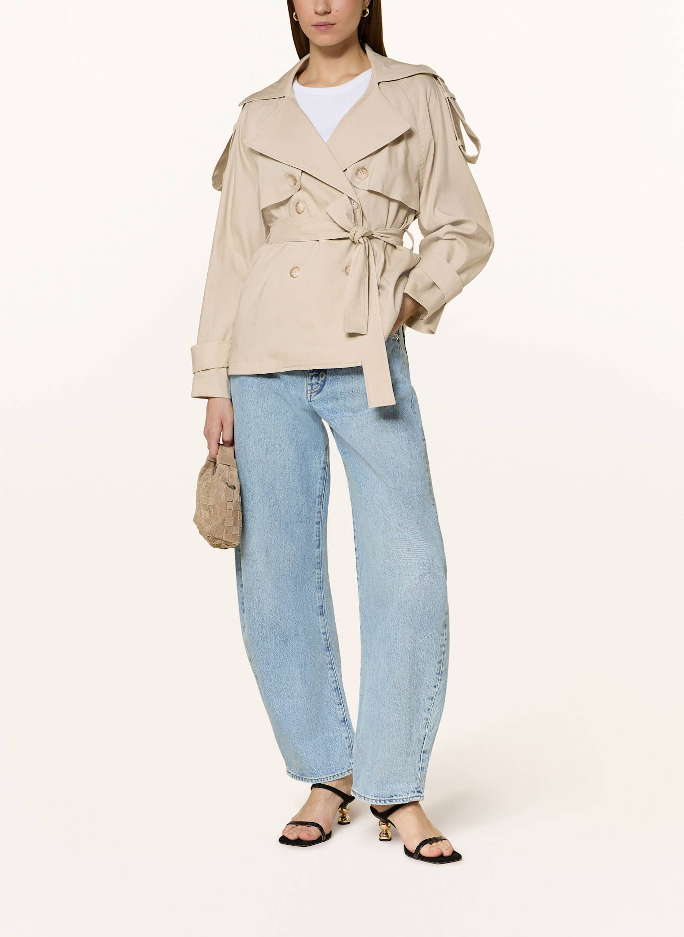 ANFINY Trenchjacke SAHARIANA mit Leinen: BEIGE