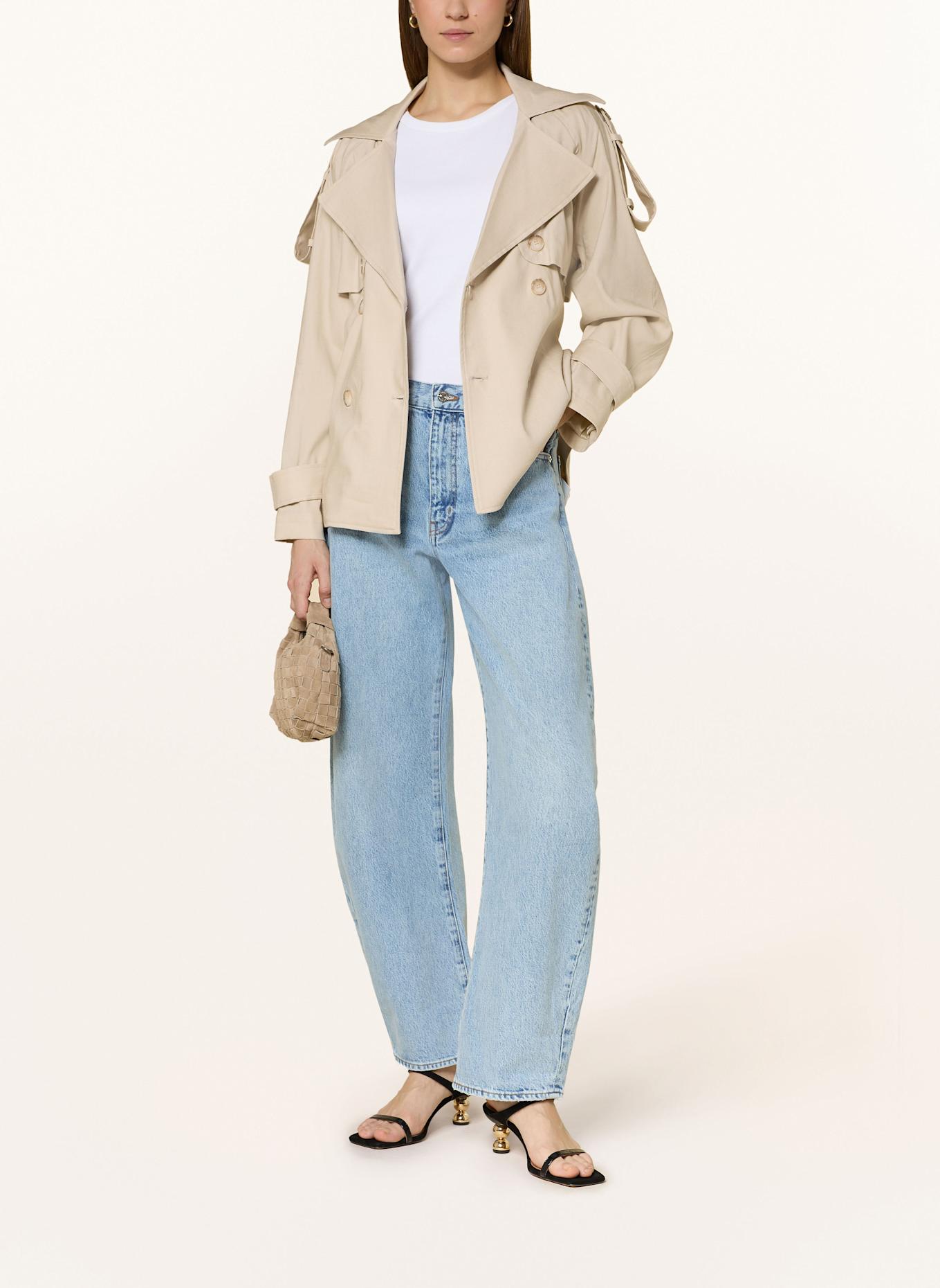 ANFINY Trenchjacke SAHARIANA mit Leinen: BEIGE