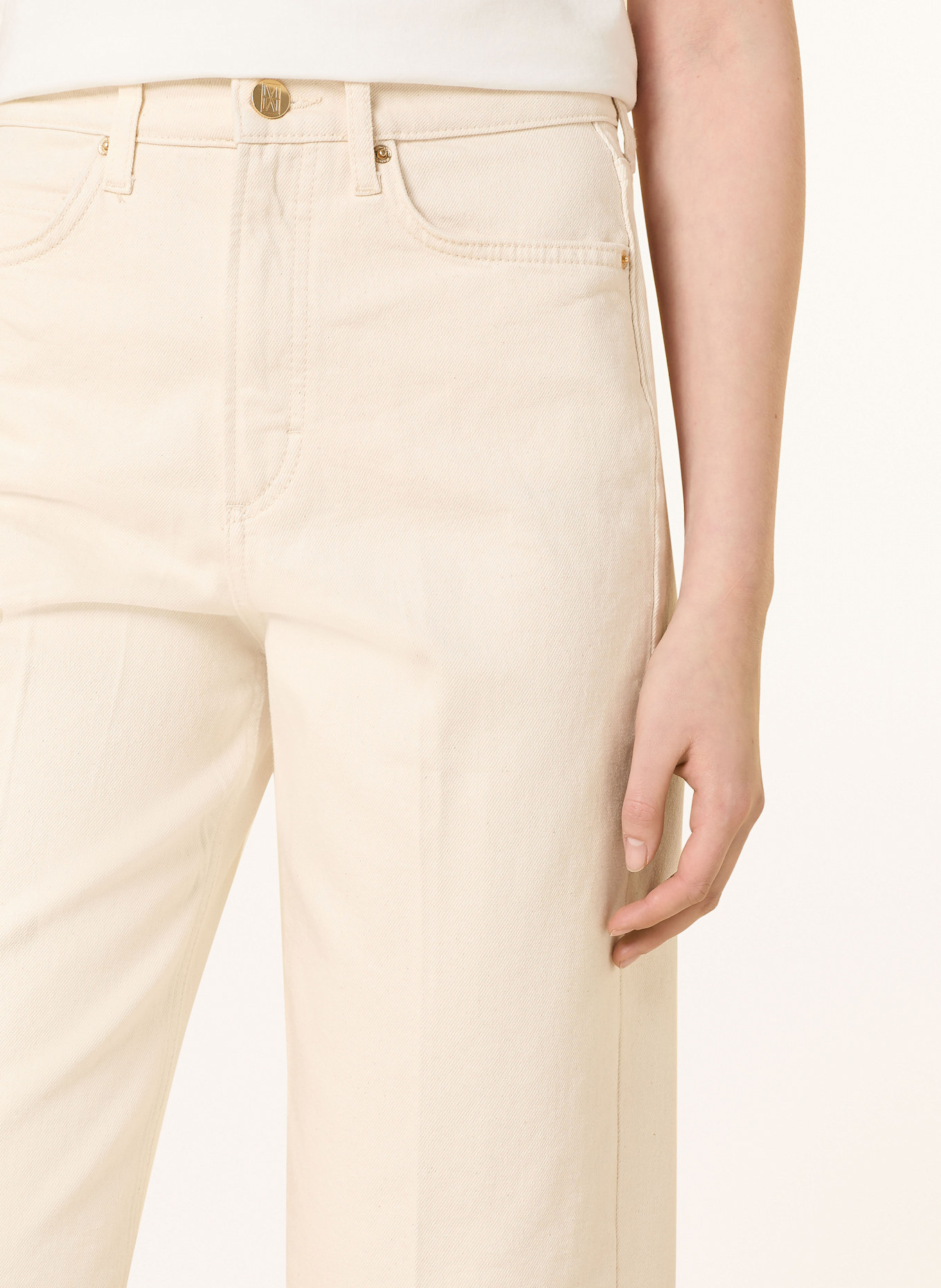 Marc O'Polo Wide Leg Jeans: 028 Natural nappy wash