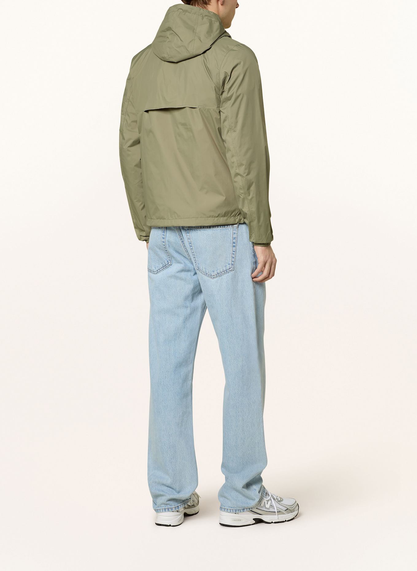 K-WAY Jacke zum Wenden JAKE PLUS.2 DOUBLE, Farbe: HELLGRAU/ HELLGRÜN (Bild 3)