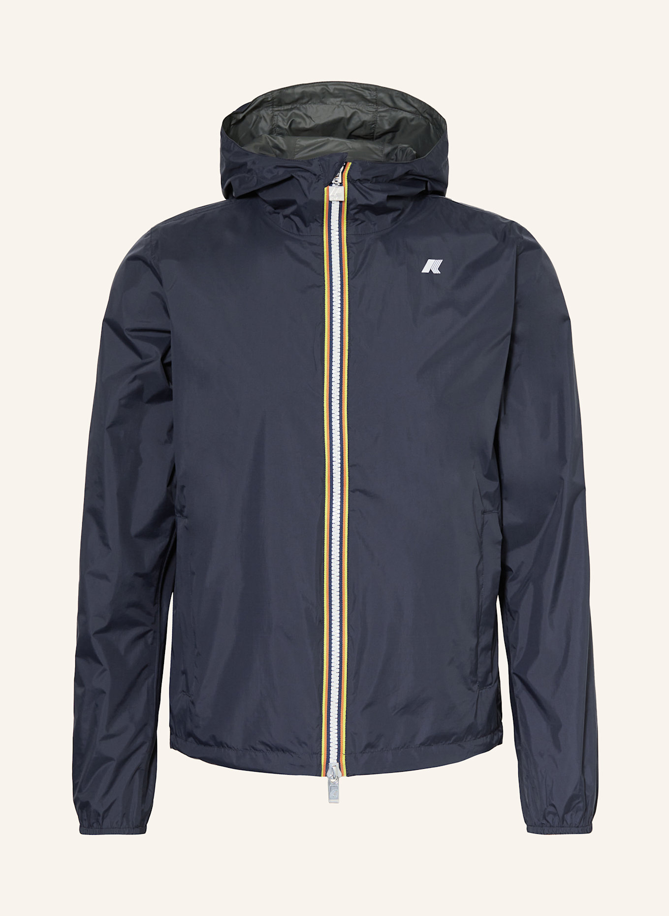 K-WAY Reversible jacket JAKE PLUS.2 DOUBLE: DARK BLUE / DARK GREEN