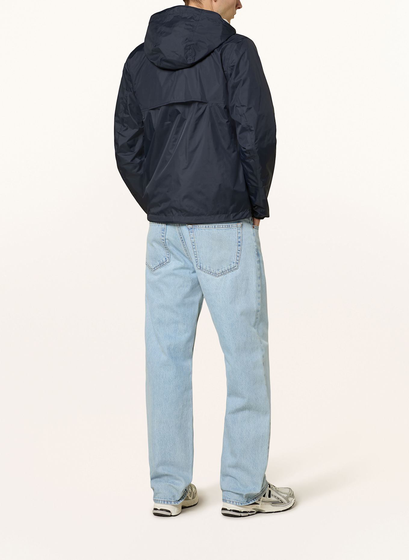 K-WAY Reversible jacket JAKE PLUS.2 DOUBLE: DARK BLUE / DARK GREEN