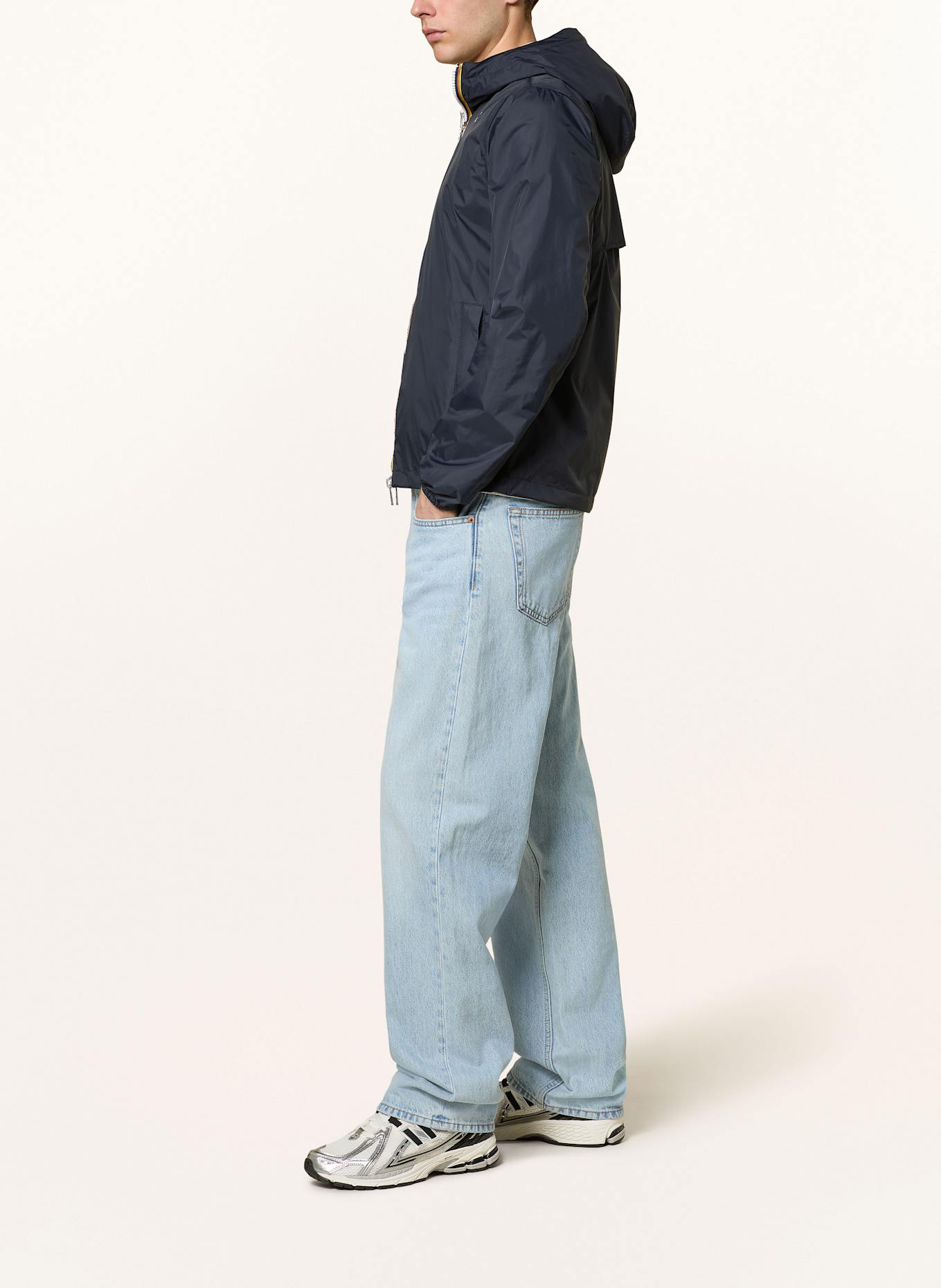 K-WAY Reversible jacket JAKE PLUS.2 DOUBLE: DARK BLUE / DARK GREEN