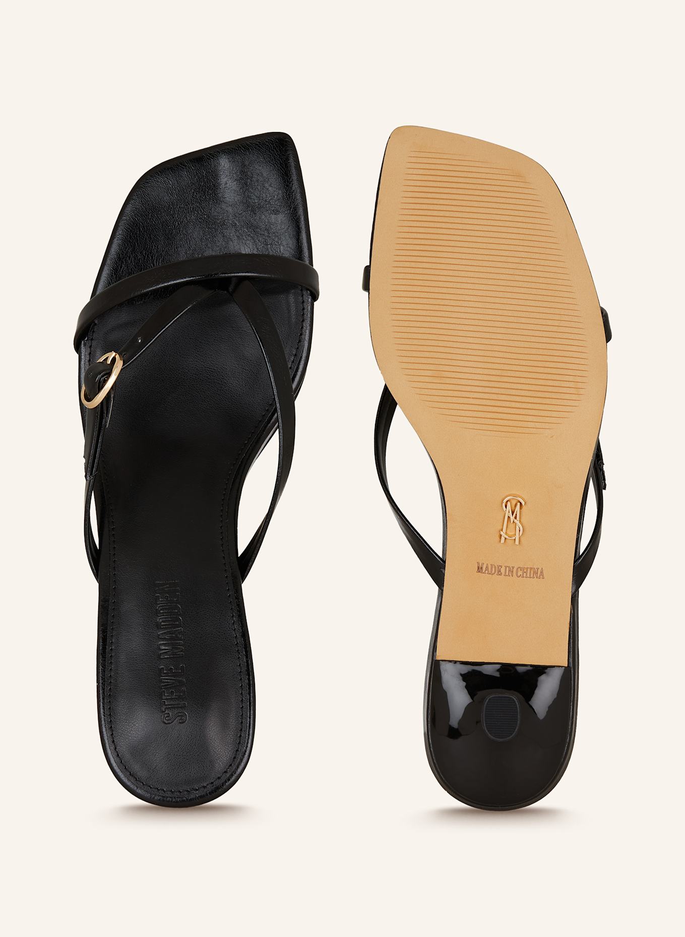STEVE MADDEN Mules JANA: SCHWARZ