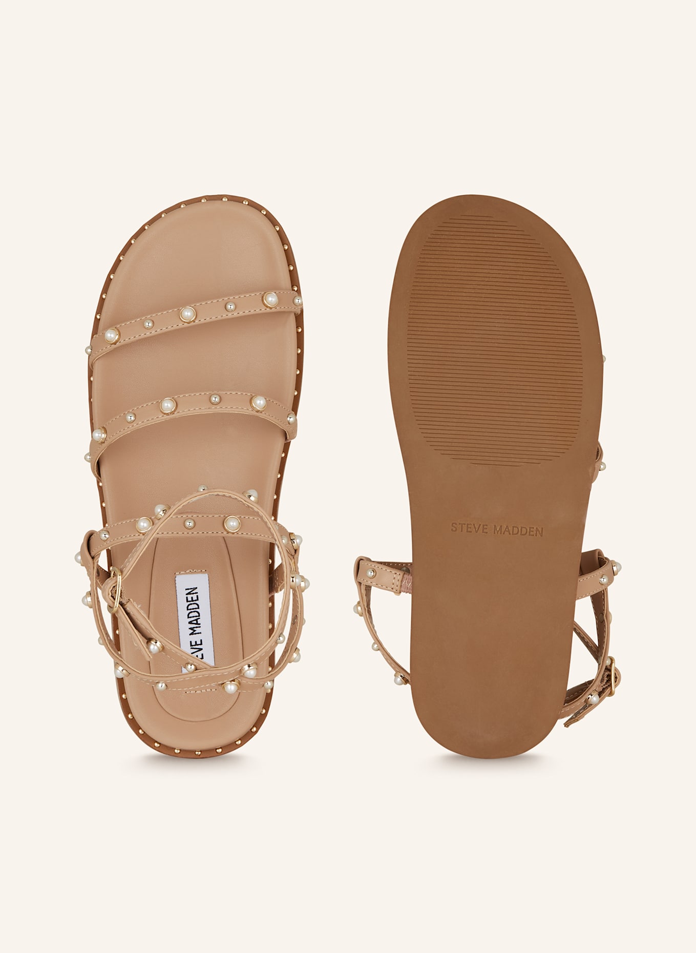 STEVE MADDEN Sandály STORMIE: BÉŽOVÁ