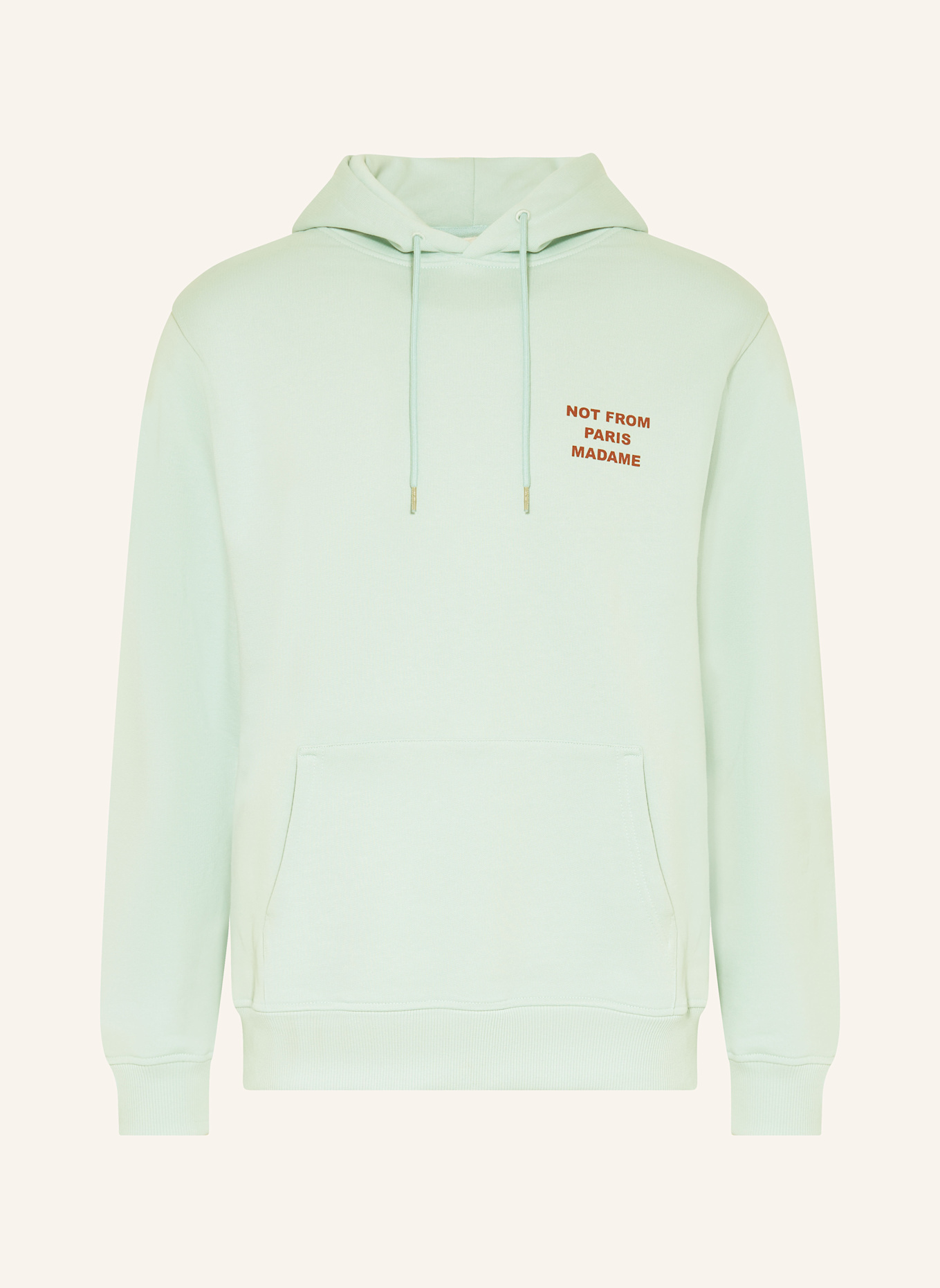 DRÔLE DE MONSIEUR Hoodie: LIGHT BLUE/ DARK RED