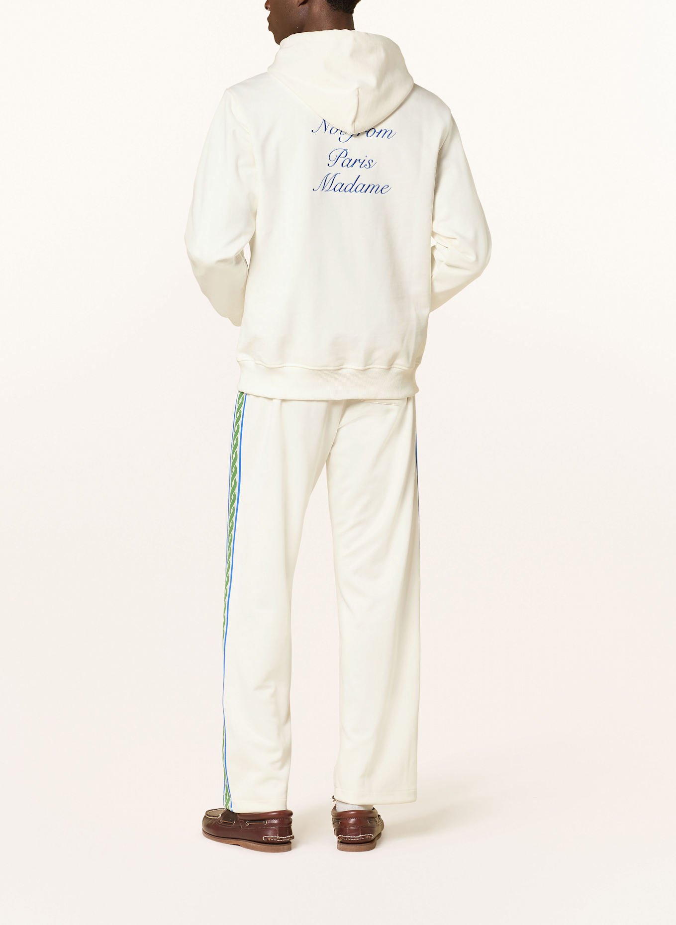 Lounge in comfort with the ® Frosted Fair Isle hoodie for with drawstring closure Hoodie: WEISS/ BLAU