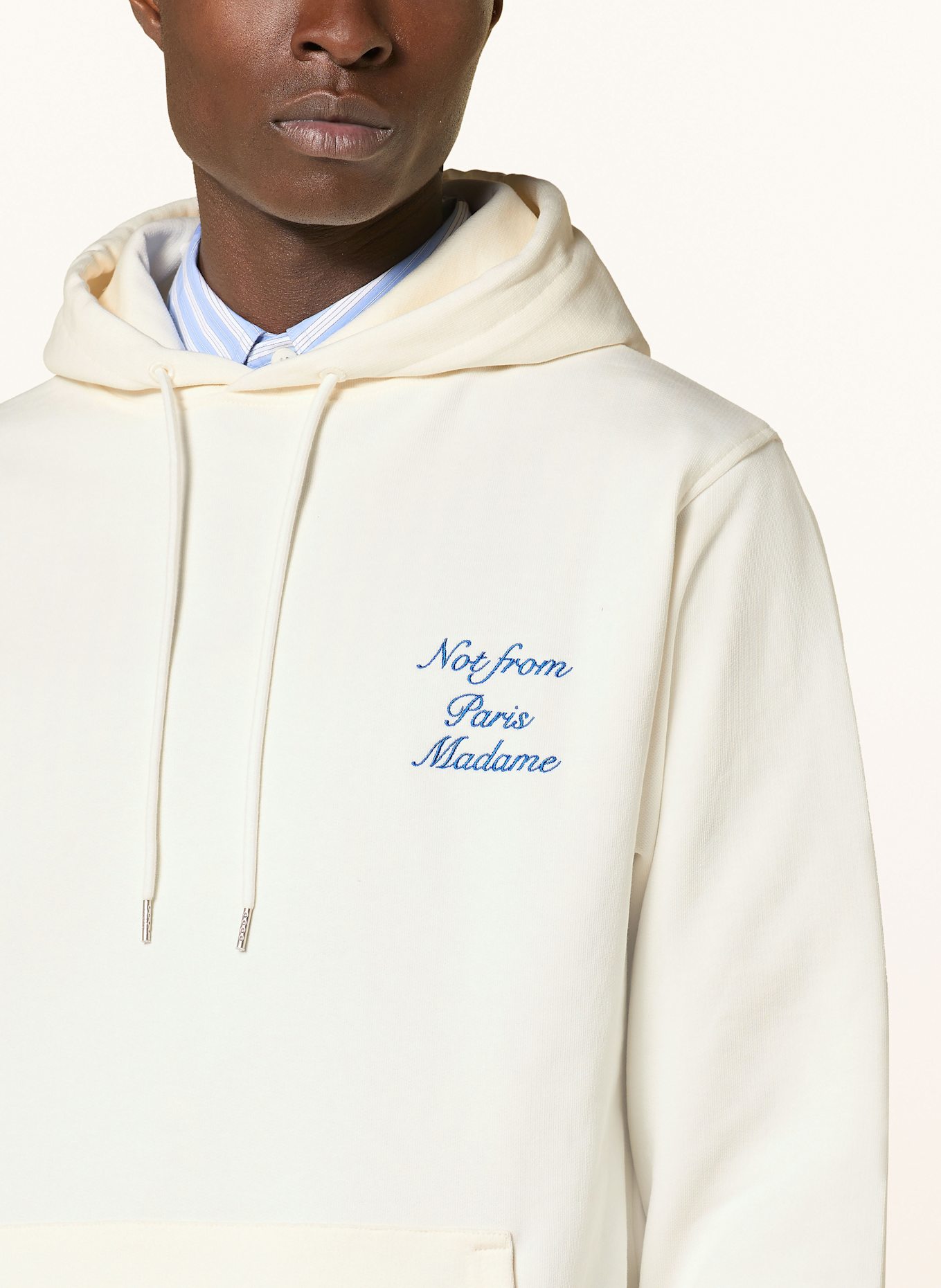 Lounge in comfort with the ® Frosted Fair Isle hoodie for with drawstring closure Hoodie: WEISS/ BLAU