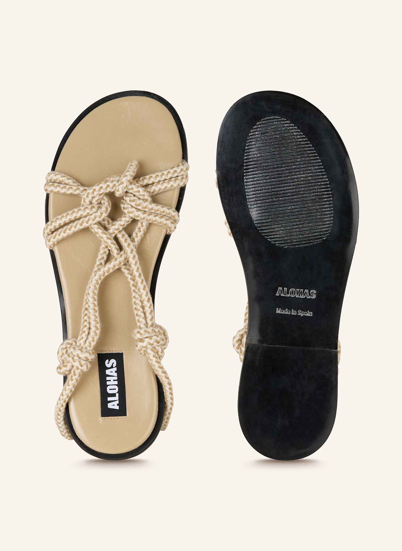 ALOHAS TORY flip flops: BEIGE / ECRU
